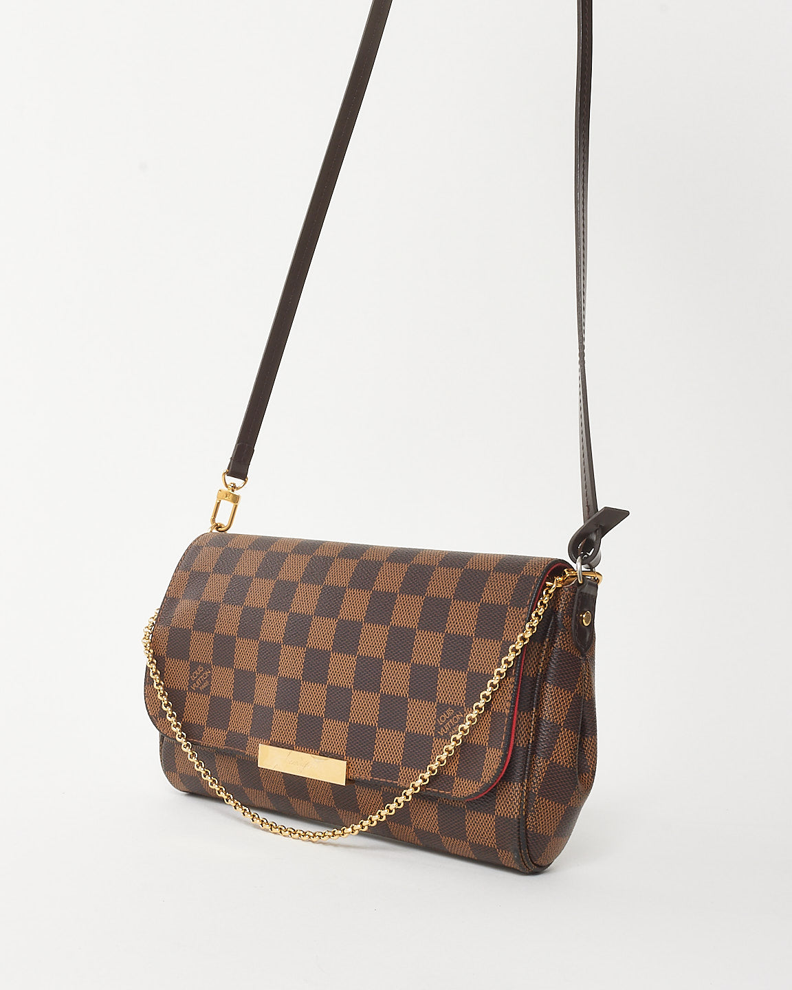 Louis Vuitton Damier Ebene Coated Canvas Favorite MM Crossbody Bag
