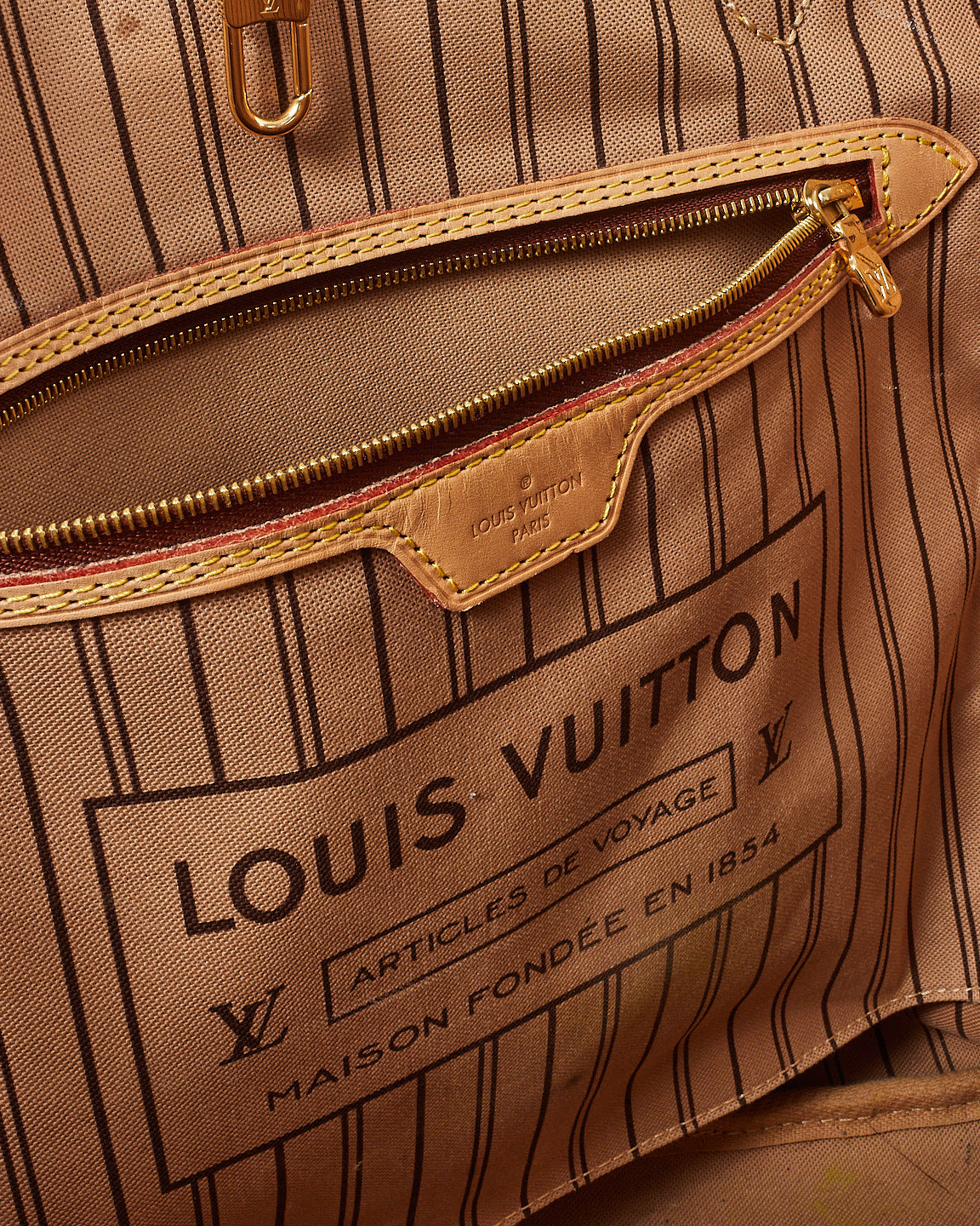Louis Vuitton Monogram Coated Canvas Neverfull GM Bag w/ Pouch