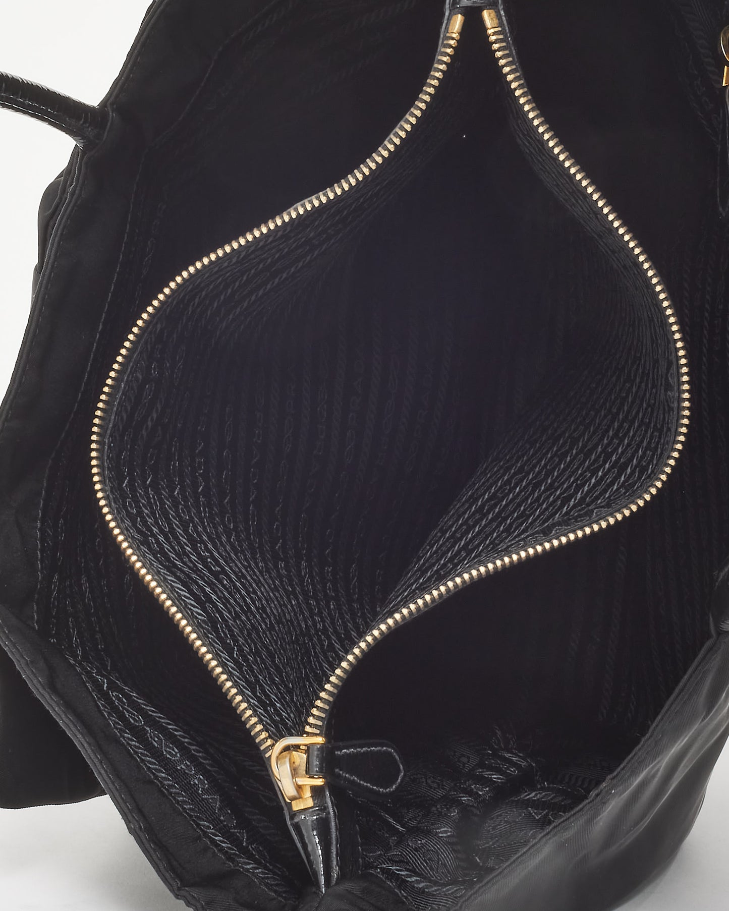 Prada Black Nylon Tessuto Bow Tote