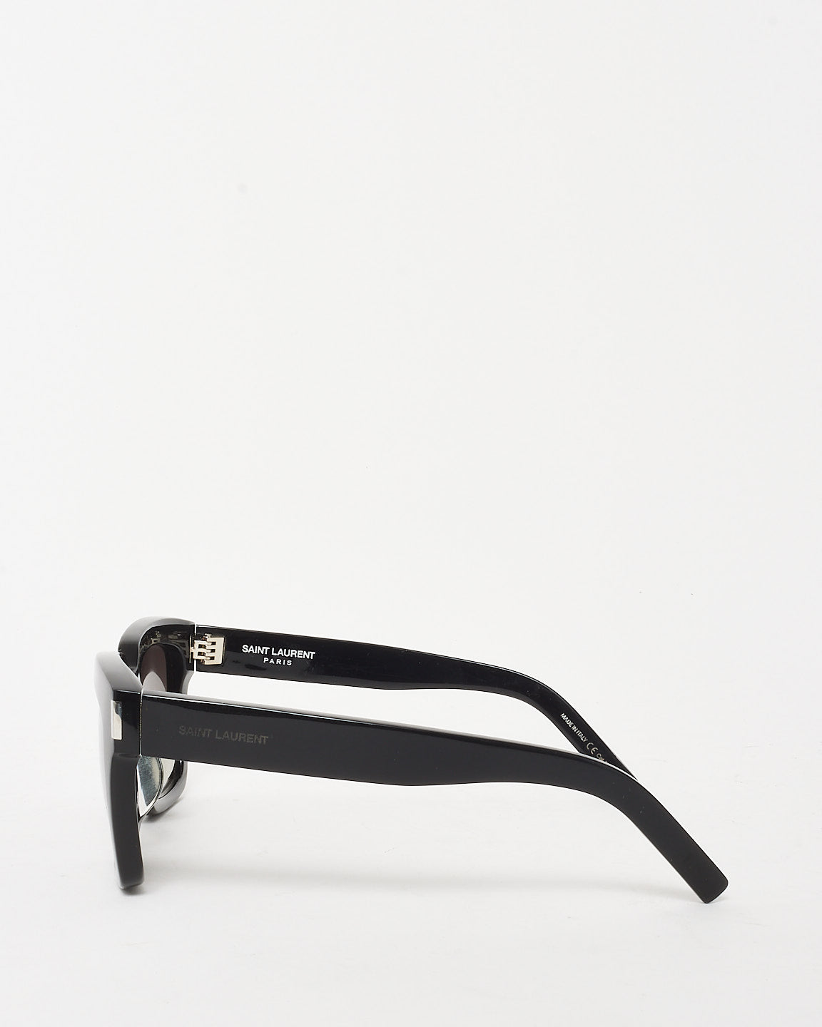 Saint Laurent Black Acetate BOLD 1/F Square Sunglasses