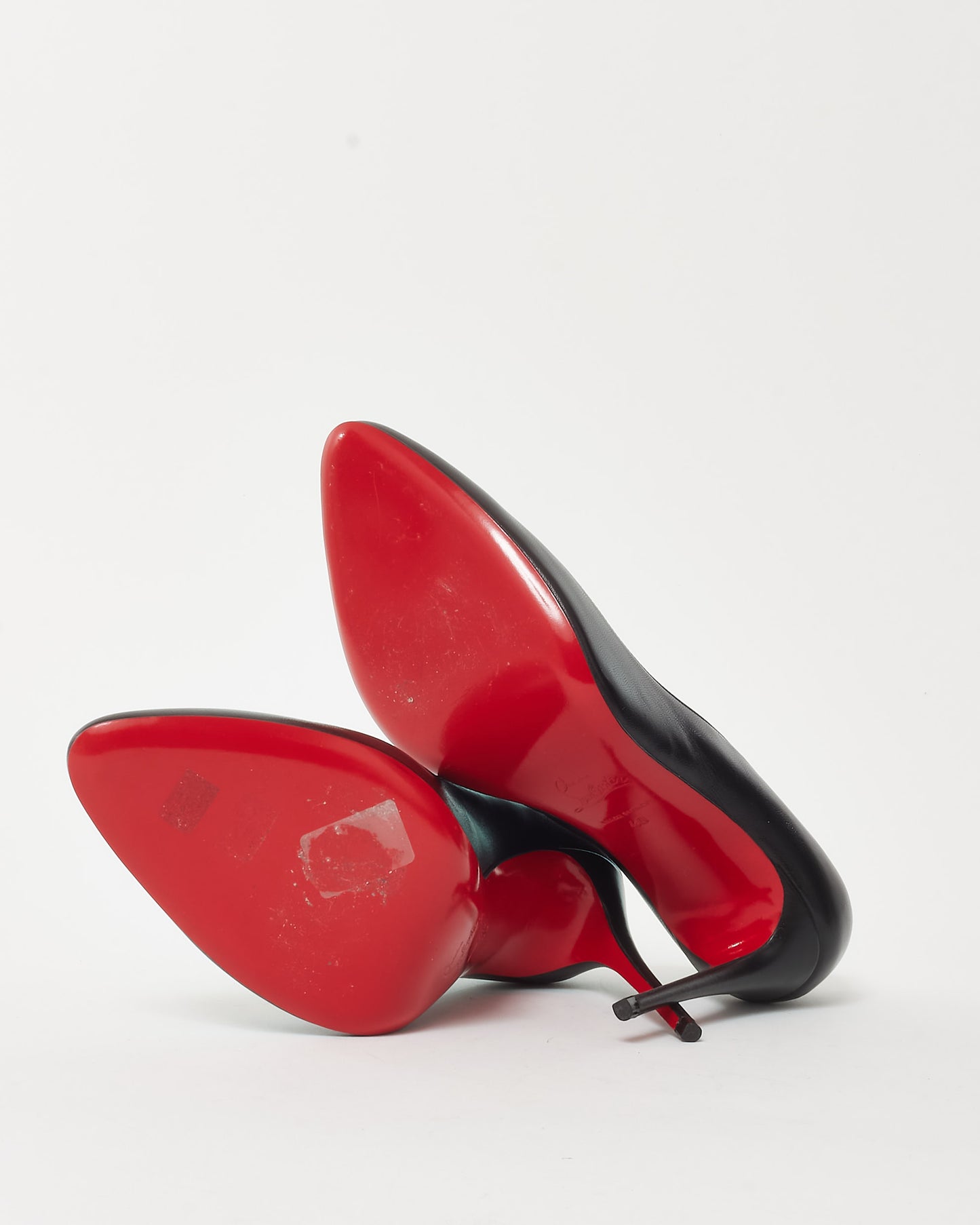 Christian Louboutin Black Shiny Leather Eloise 100mm Pumps - 40