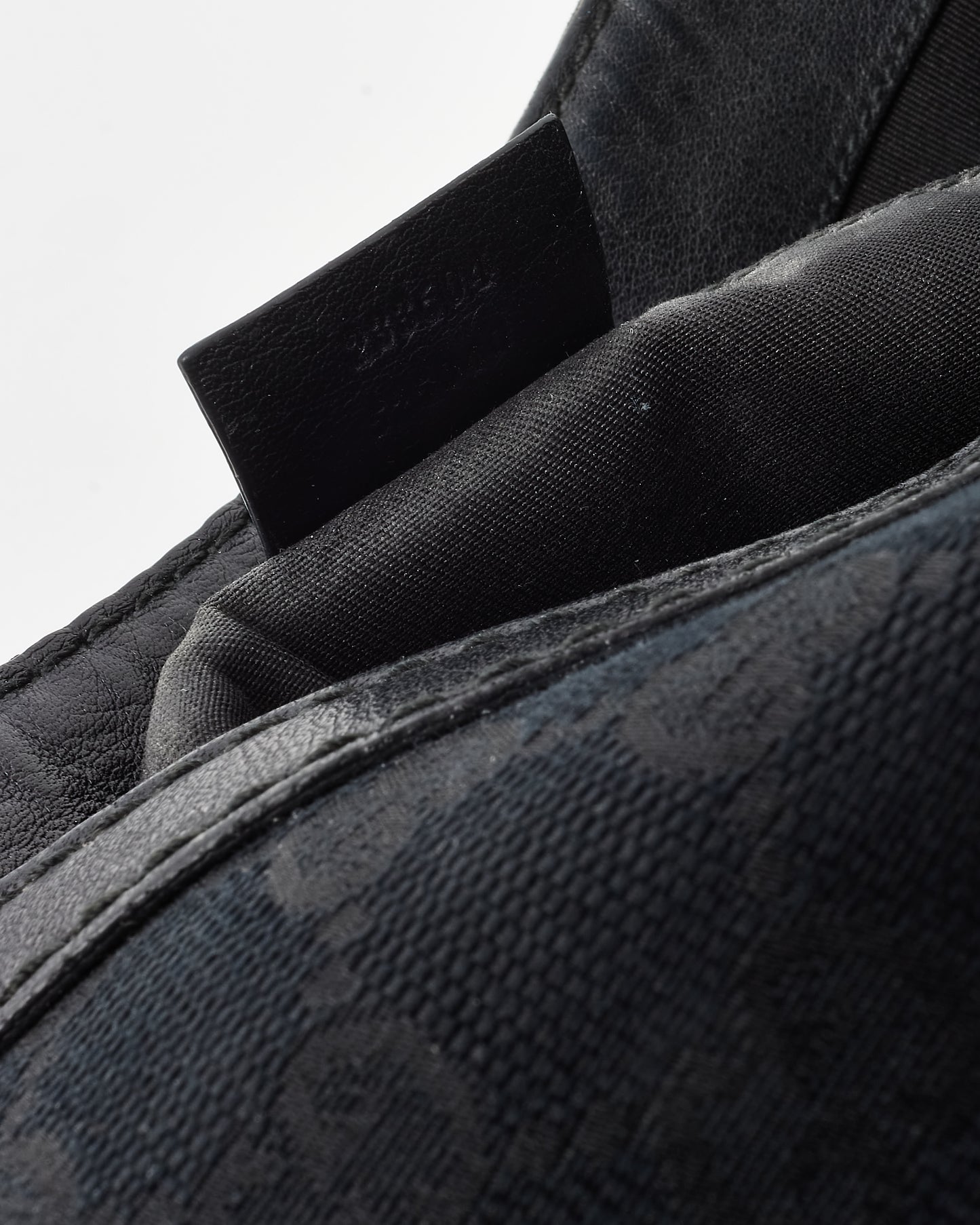 Gucci Black Monogram GG Canvas Web Hobo Shoulder Bag