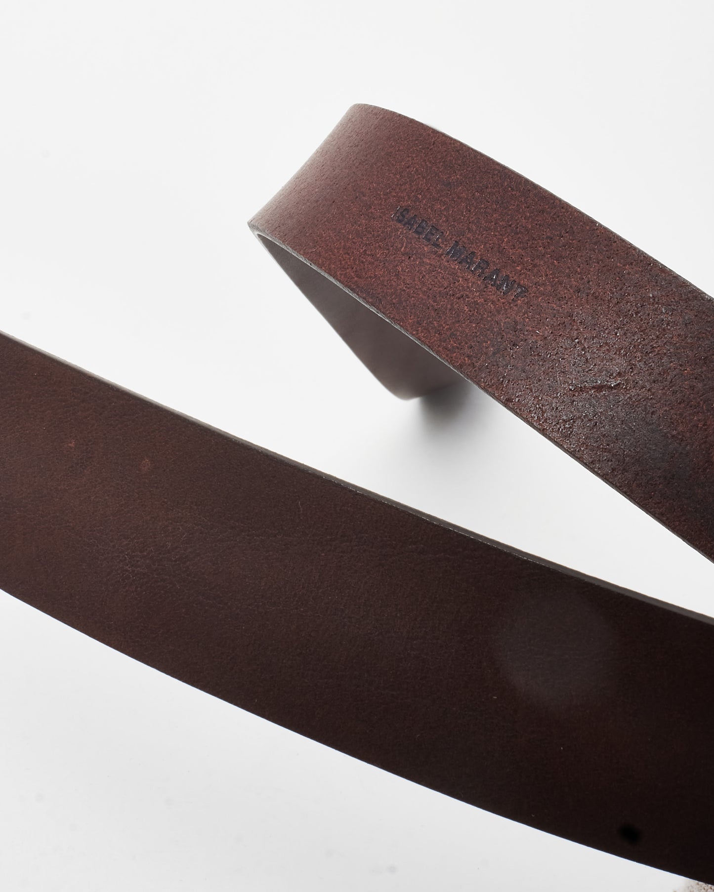 Isabel Marant Brown Leather Lecce Tie-Up Belt - S