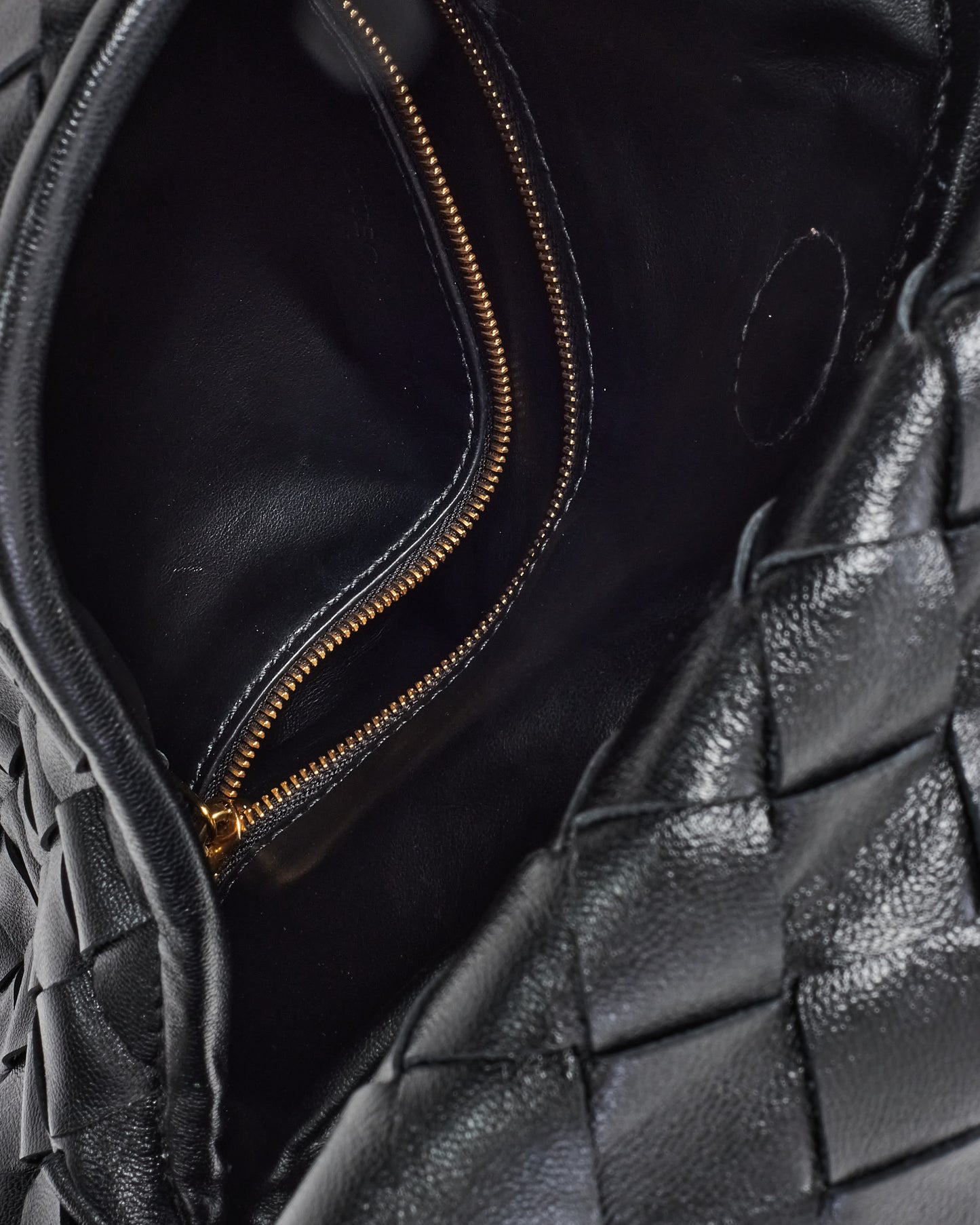 Bottega Veneta Black Intrecciato Leather Small Hop Shoulder Bag