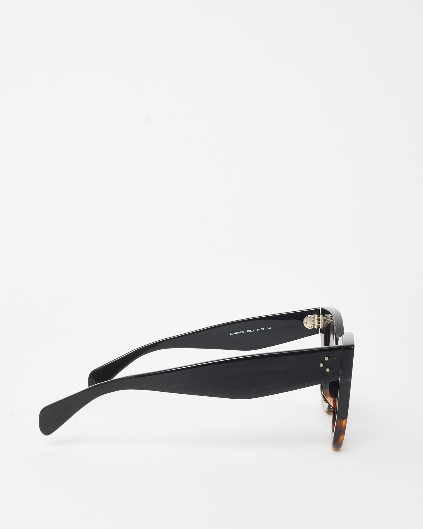 Celine Black and Tortoise Oversized Cat Eye CL41098 Sunglasses