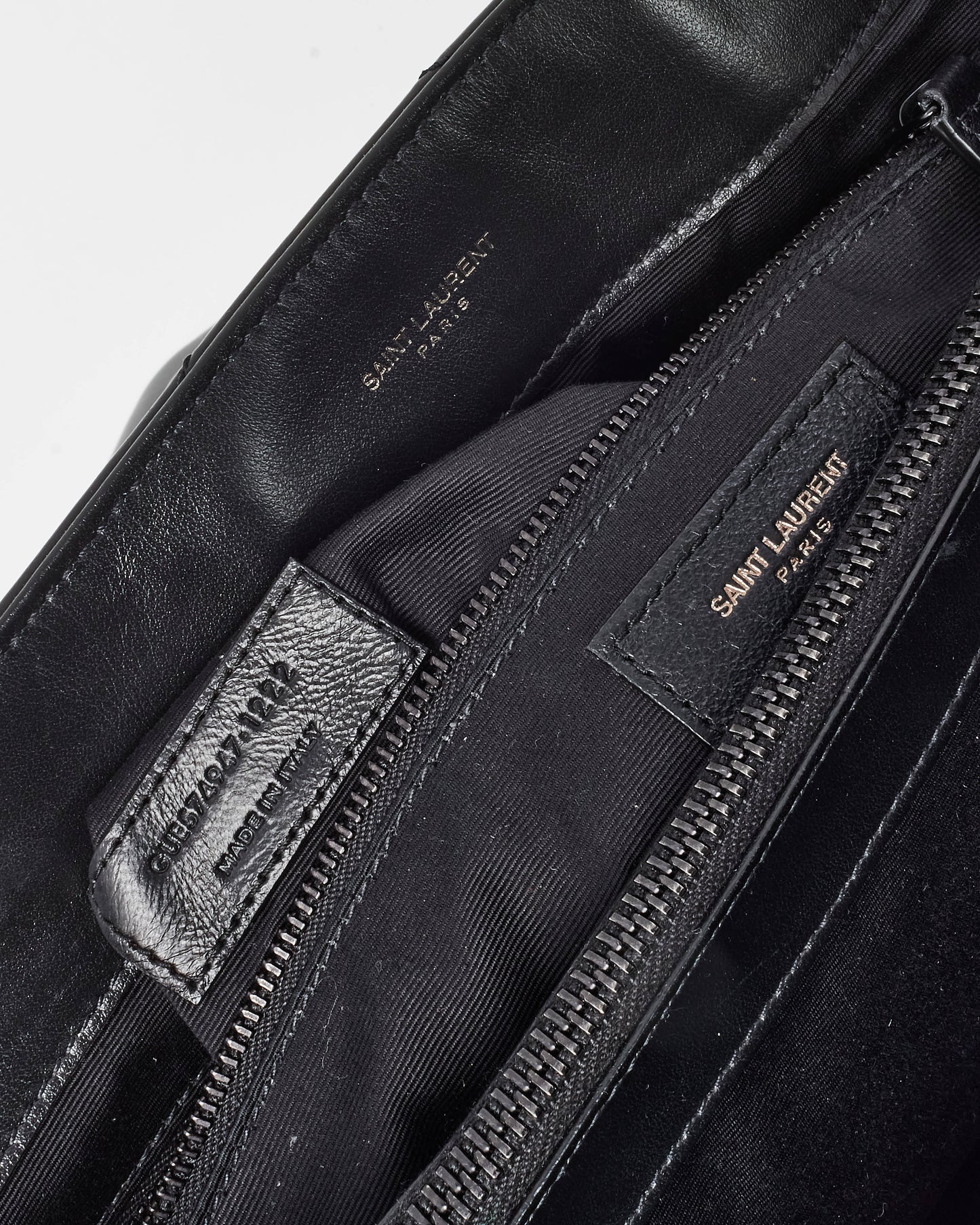 Saint Laurent Black Quilted Leather Large Loulou Shoulder Bag BHW