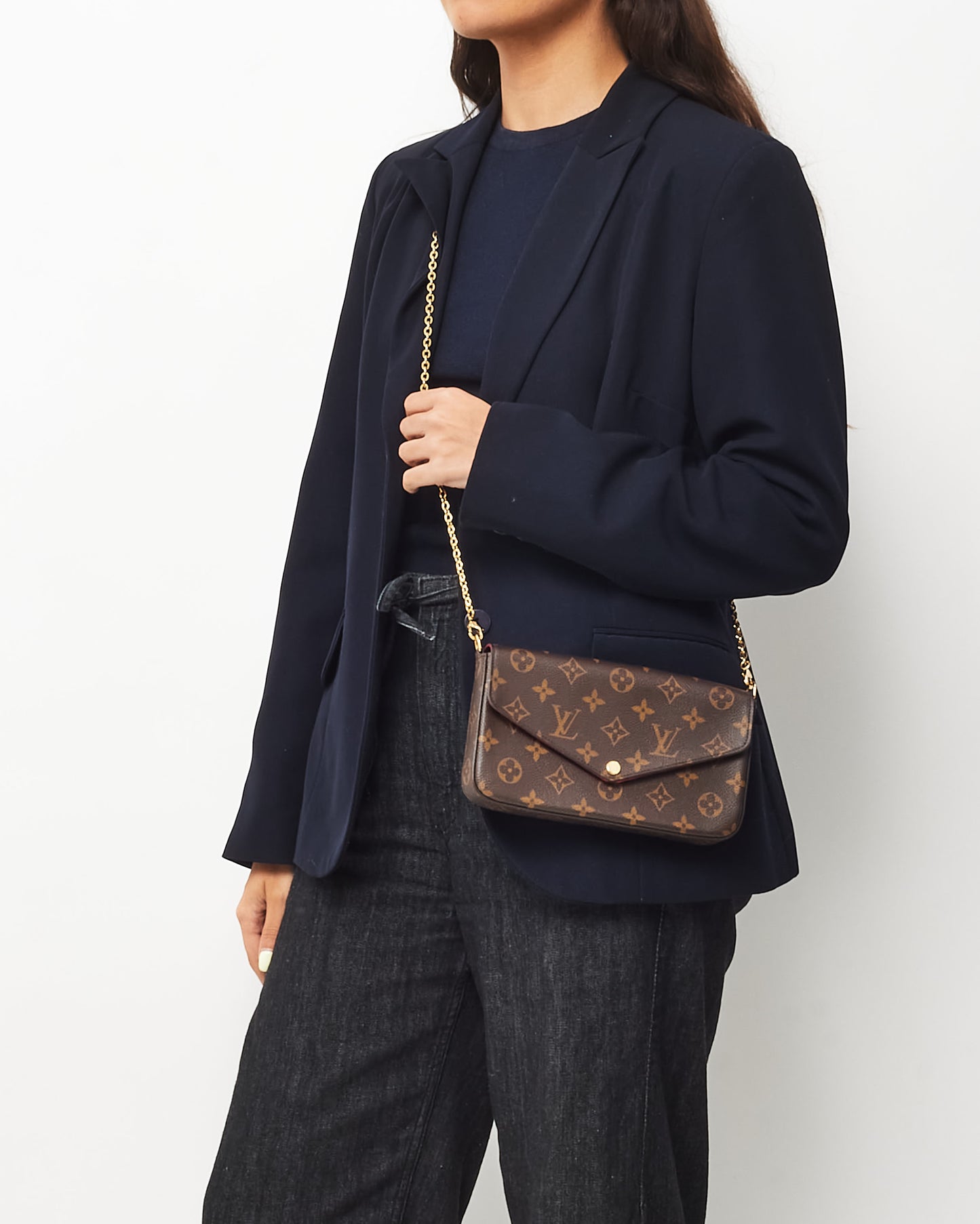 Louis Vuitton Monogram Canvas Felicie Pochette Crossbody