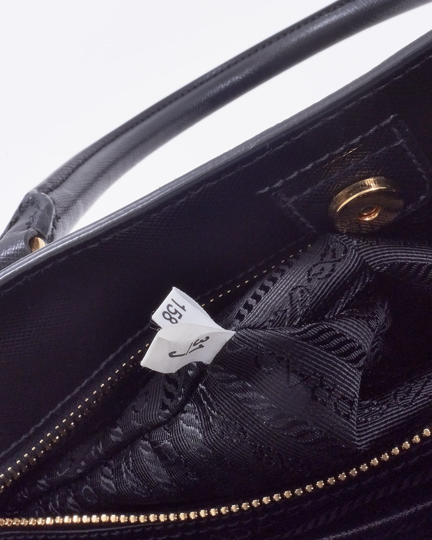 Prada Black Saffiano Leather Large Lux Tote Bag