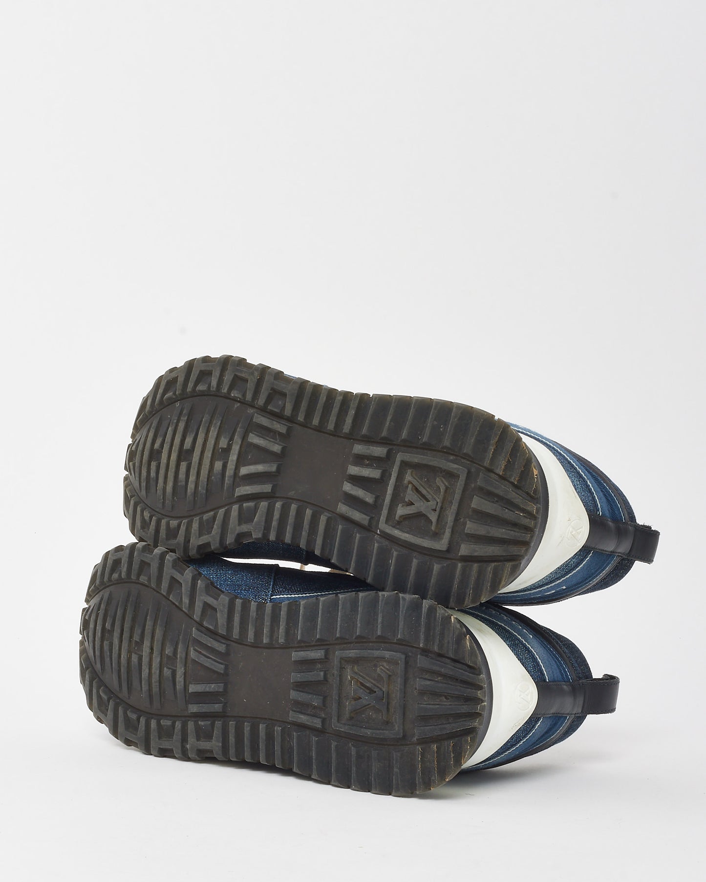 Louis Vuitton Denim Blue Monogram Runaway Sneakers - 40