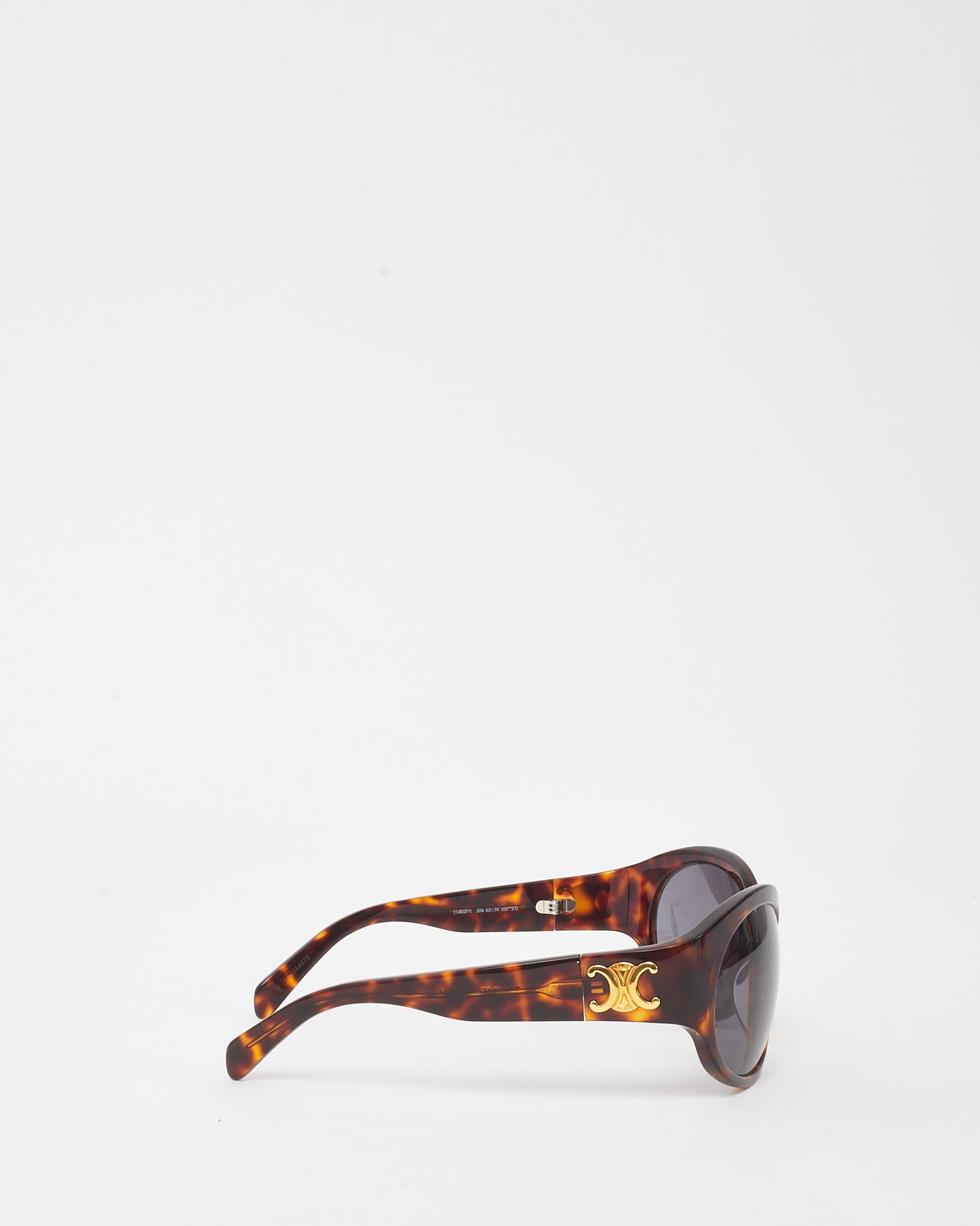 Celine Brown Tortoise Triomphe CL40271I Oval Sunglasses