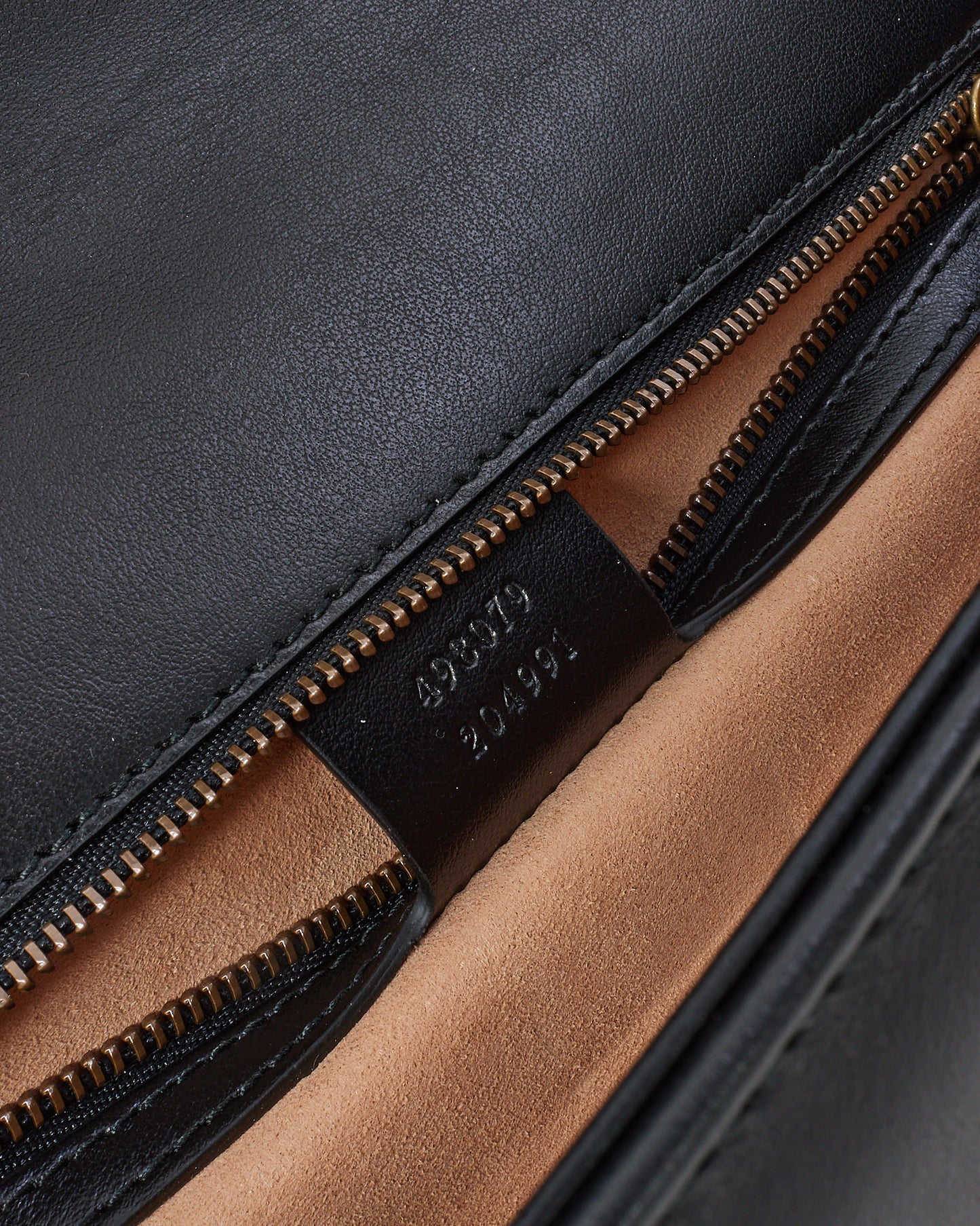 Gucci Black Chevron Quilted Leather Large GG Marmont Flap Clutch Bag