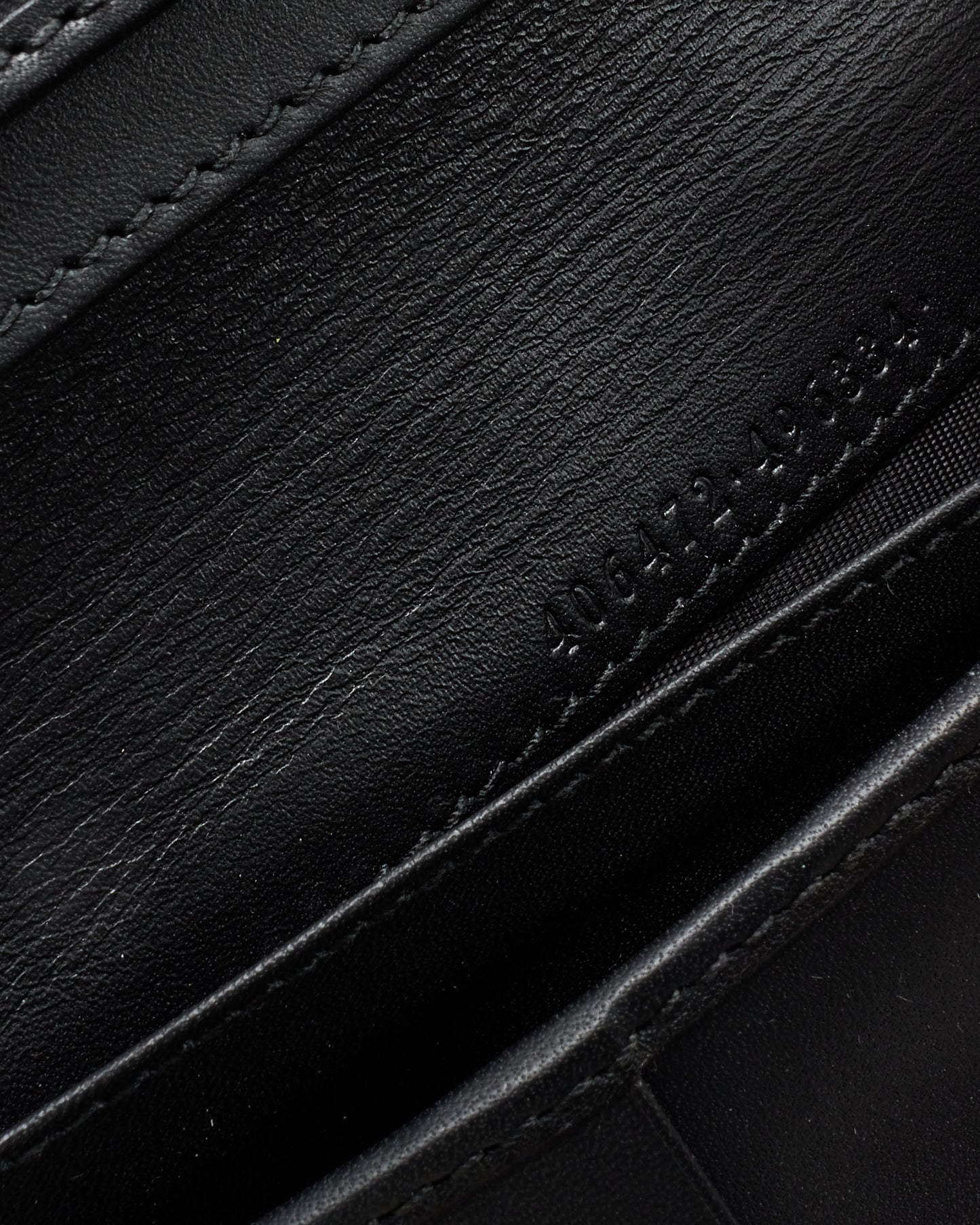 Gucci Black Smooth Leather Web Elastic Bi-Fold Wallet