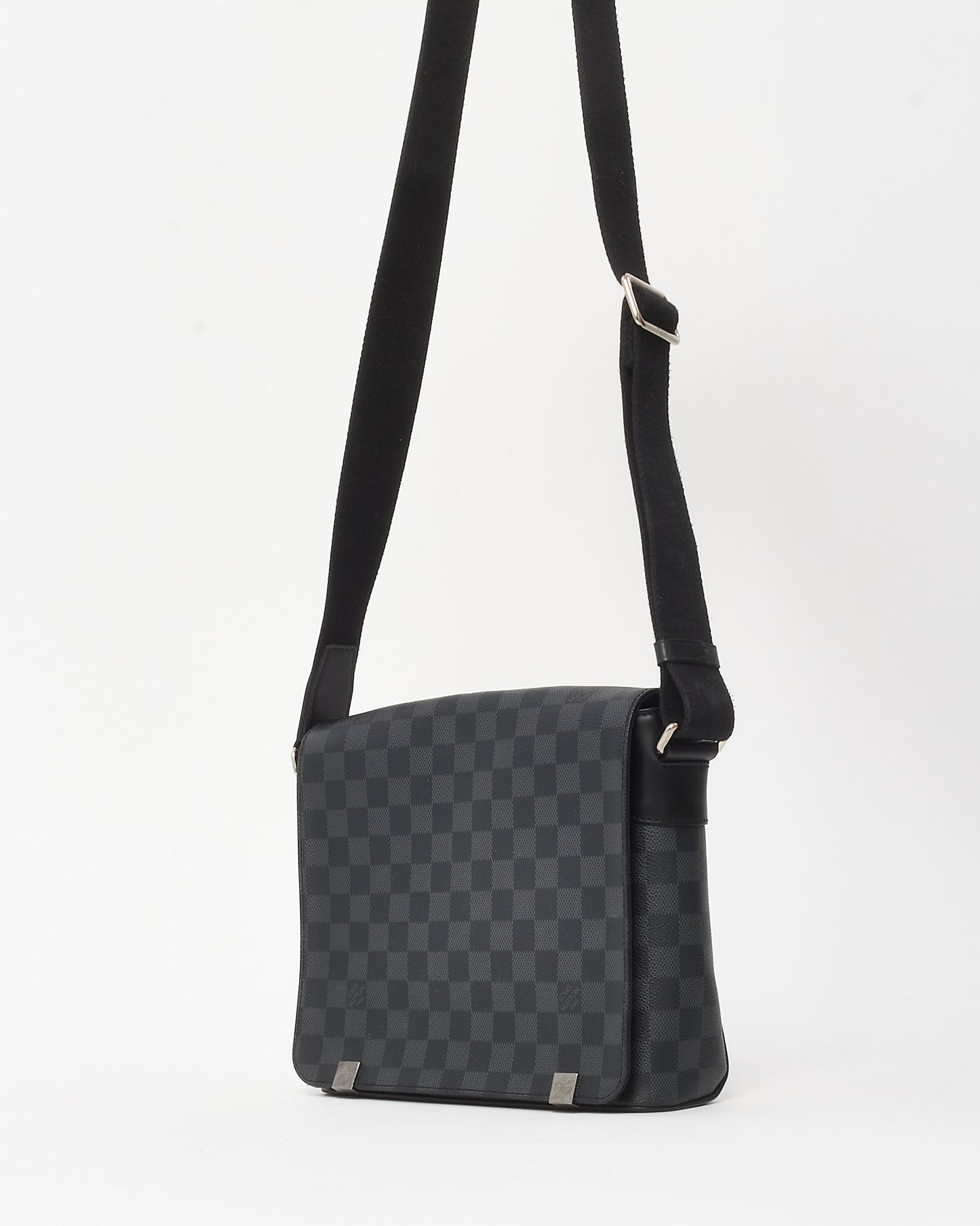 Louis Vuitton Black Damier Graphite District PM Crossbody