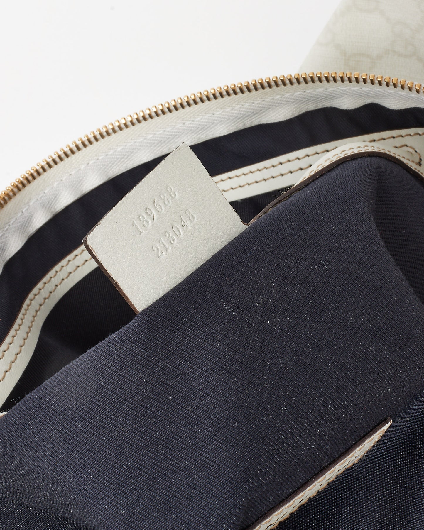 Gucci White Monogram GG Coated Canvas "Gucci Loves NY" Duffle Bag