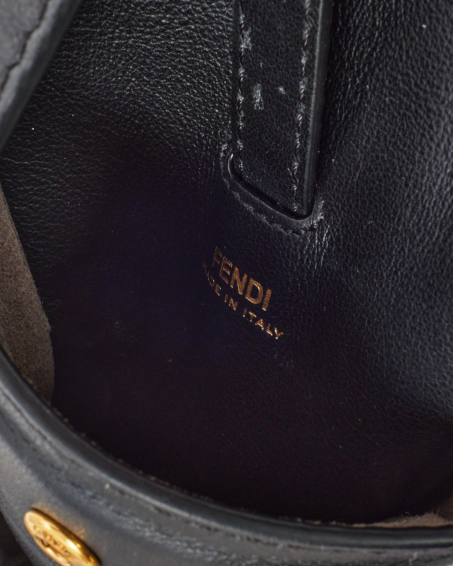 Fendi Black Vitello Grace Matte Leather Multi Utility Accessory Belt Black - 110