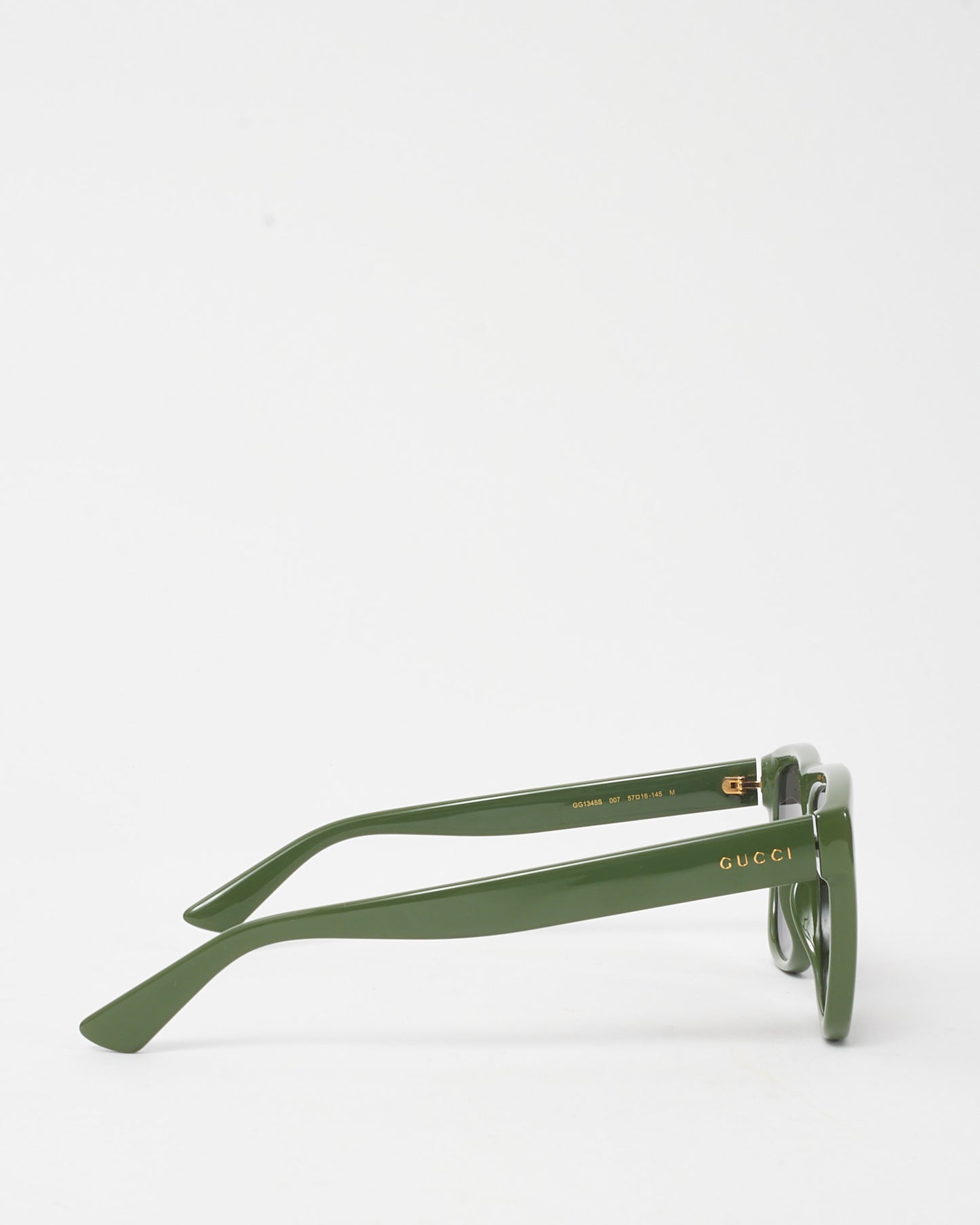 Gucci Green GG1345S Square Flat Top Sunglasses