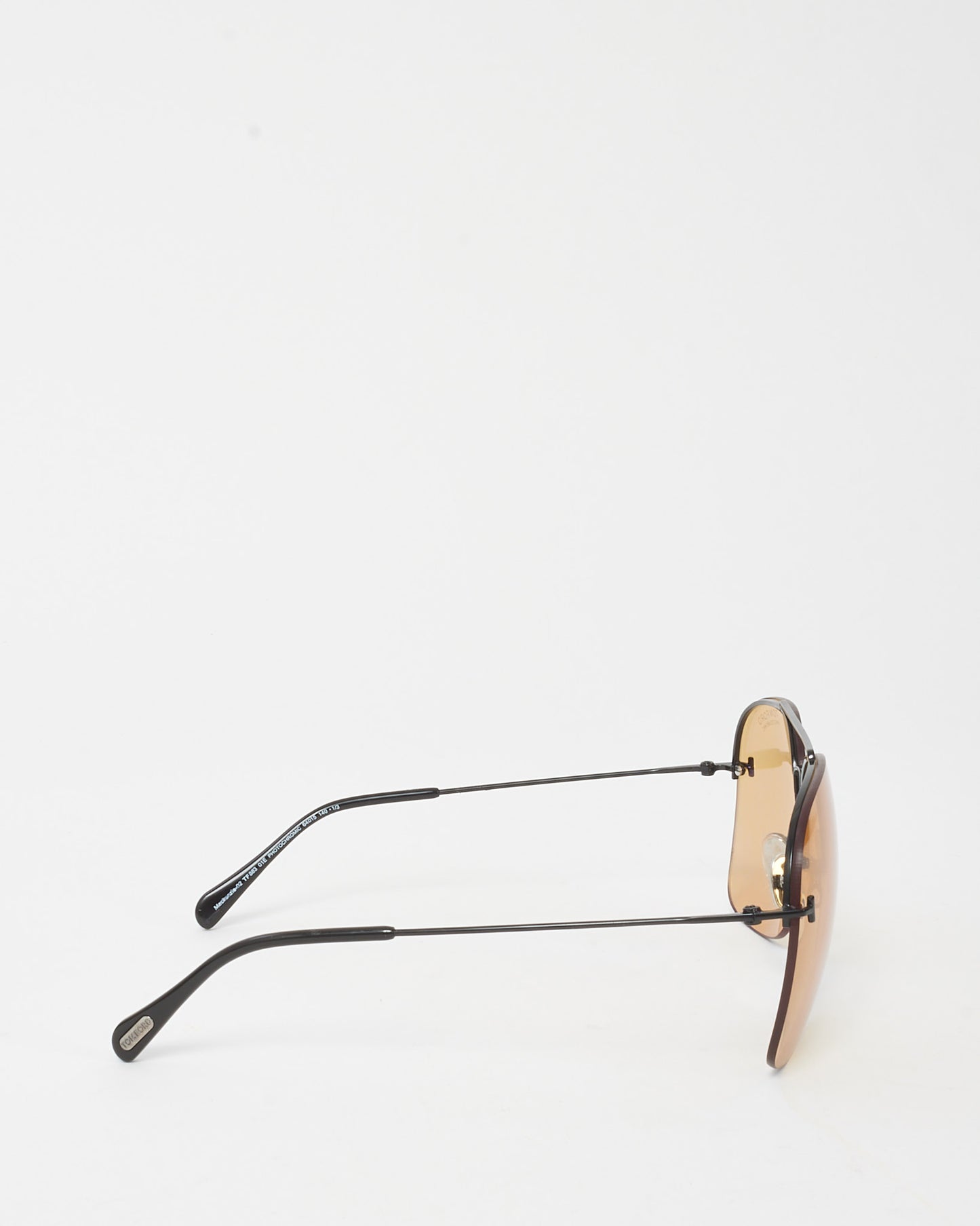 Tom Ford Shiny Black Light Brown Lens TF883 Mackenzie-02 Photochromic Aviator Sunglasses