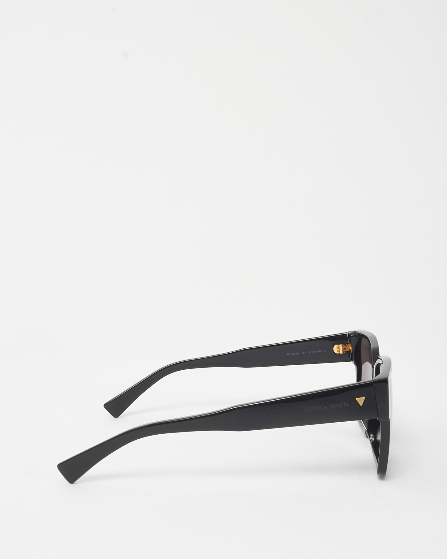 Bottega Veneta Black Acetate BV1287SA Square Sunglasses