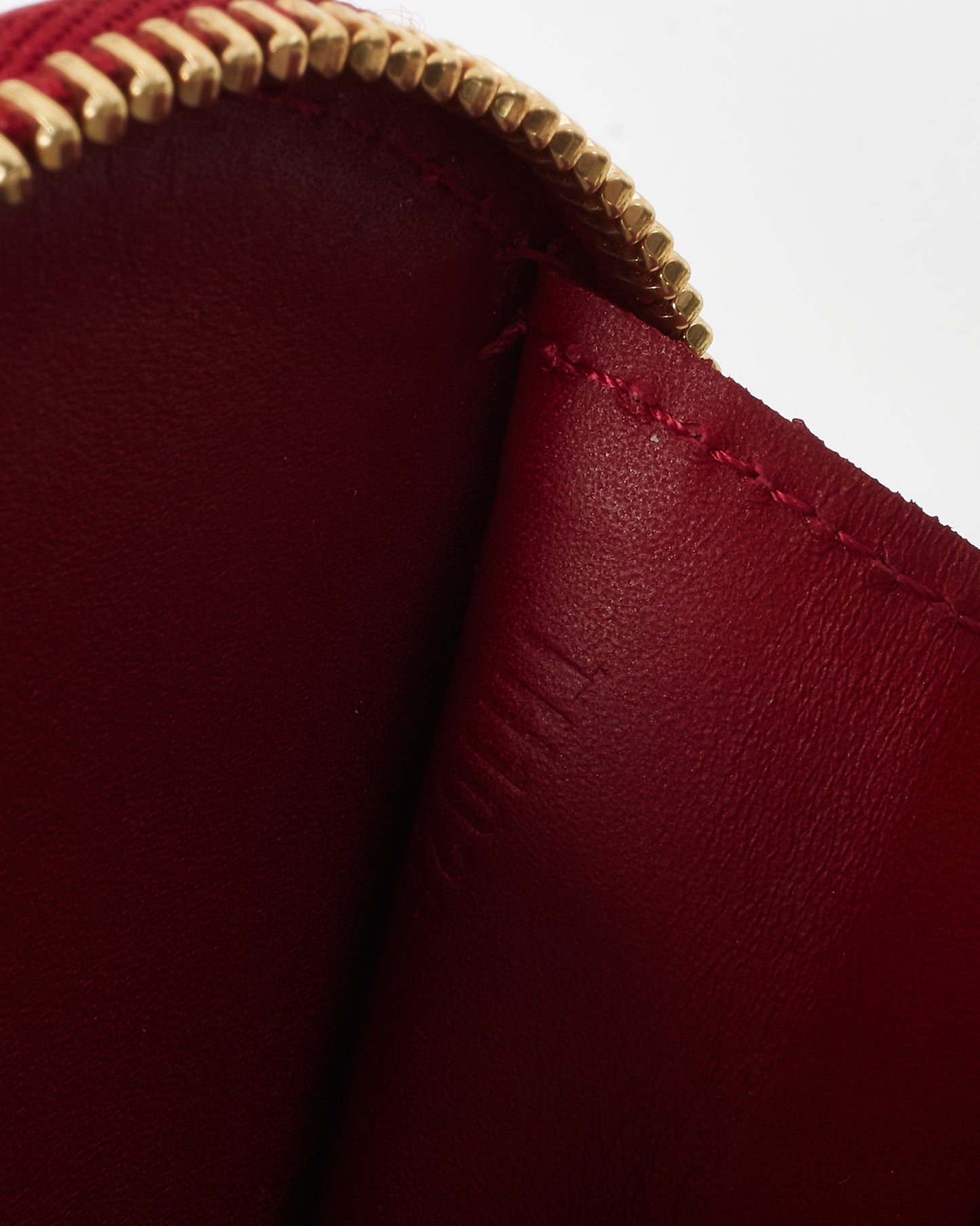 Louis Vuitton Red Pomme D'Amour Monogram Vernis Heart Coin-Purse Key Chain