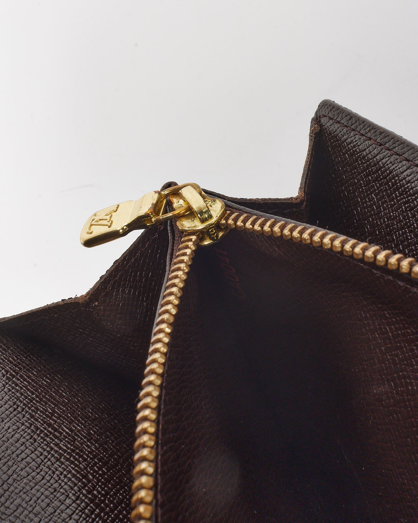 Louis Vuitton Damier Ebene Coated Canvas Sarah Wallet