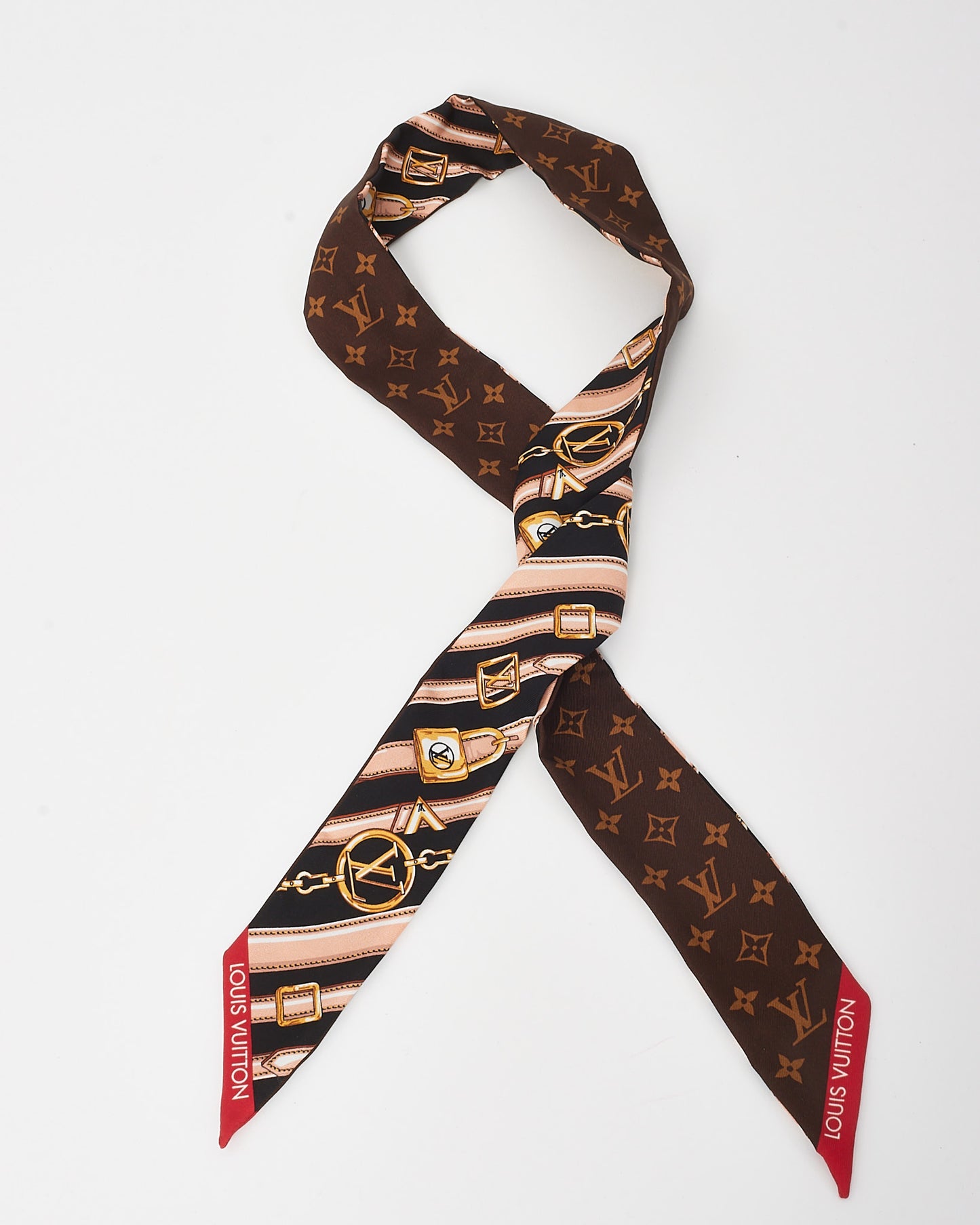 Louis Vuitton Multi Monogram Forever BB Silk Bandeau Twilly Scarf