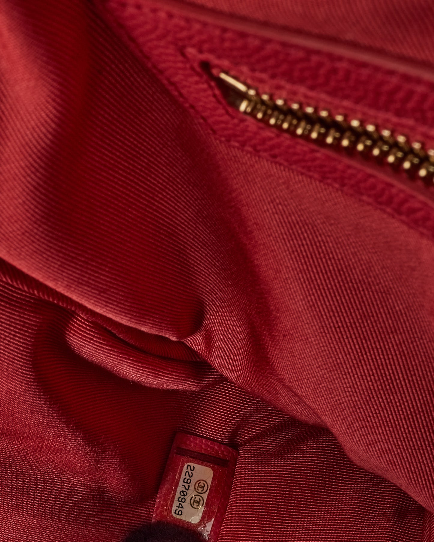 Chanel Fuchsia Red Caviar Leather Medium O Case Clutch Pouch GHW