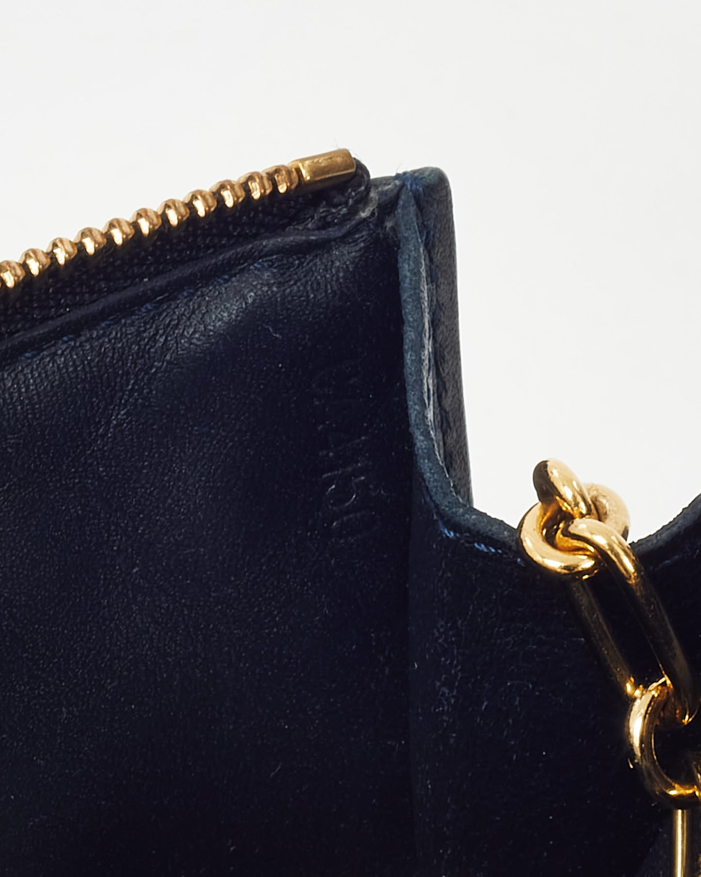 Louis Vuitton Dark Blue Nuit Monogram Vernis Pochette Cles Key Pouch