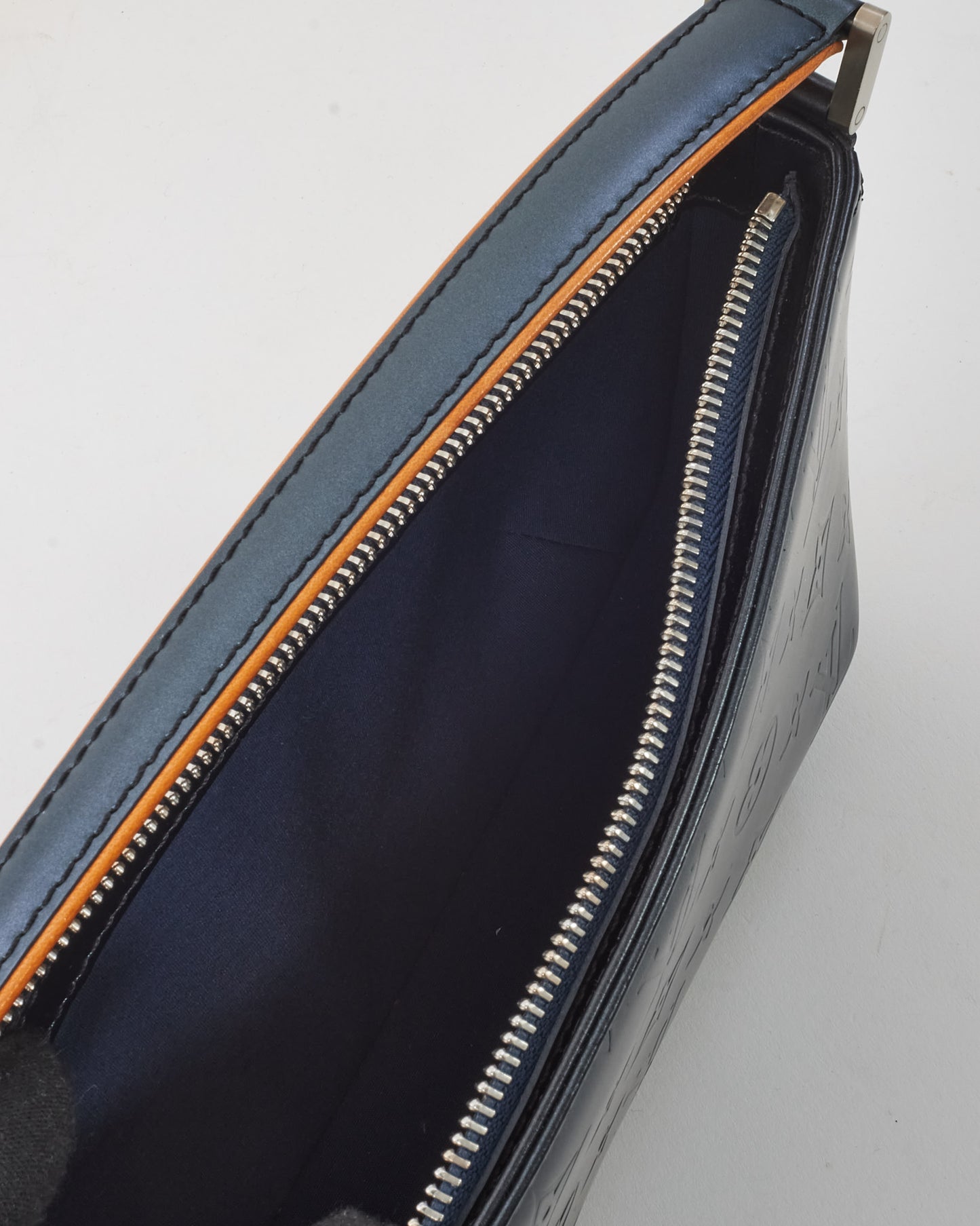 Louis Vuitton Blue Mat Monogram Fowler Pochette Accessoires Shoulder Bag