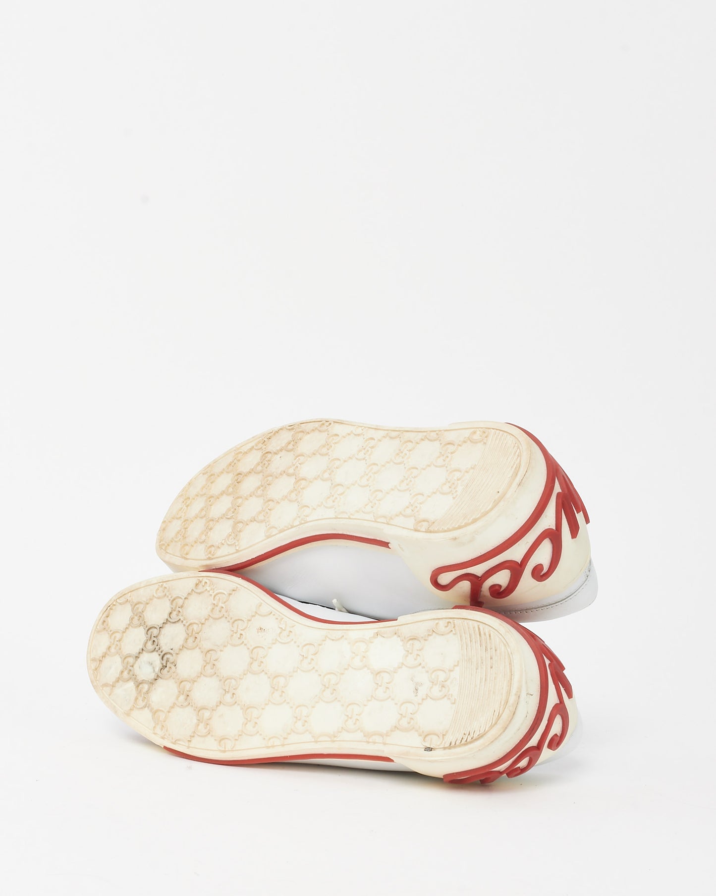 Gucci Men's White Leather Gucci Web Stripe Boulevard Sneakers - 9B MEN