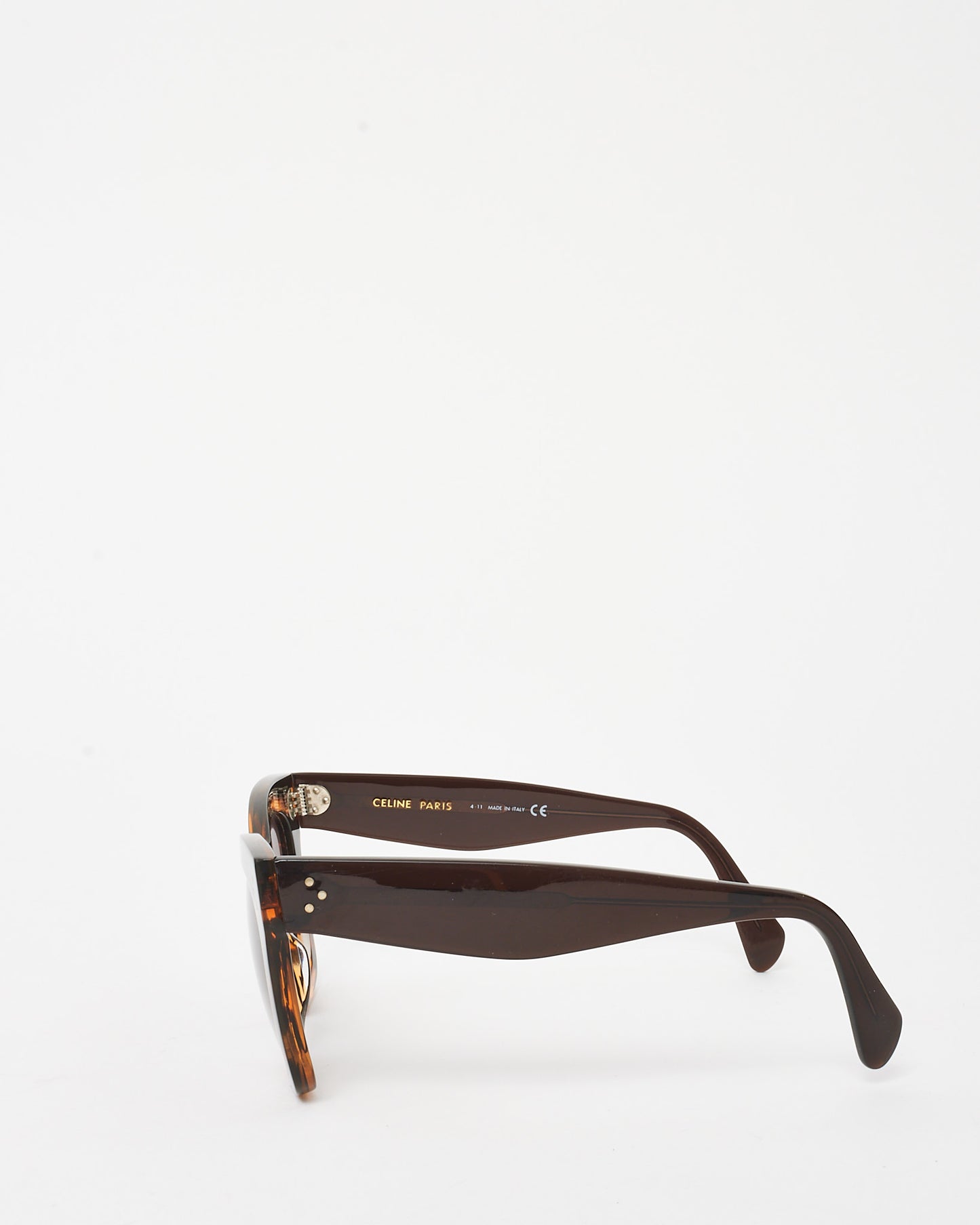 Celine Brown Tortoise CL40041N Square Geometric Sunglasses