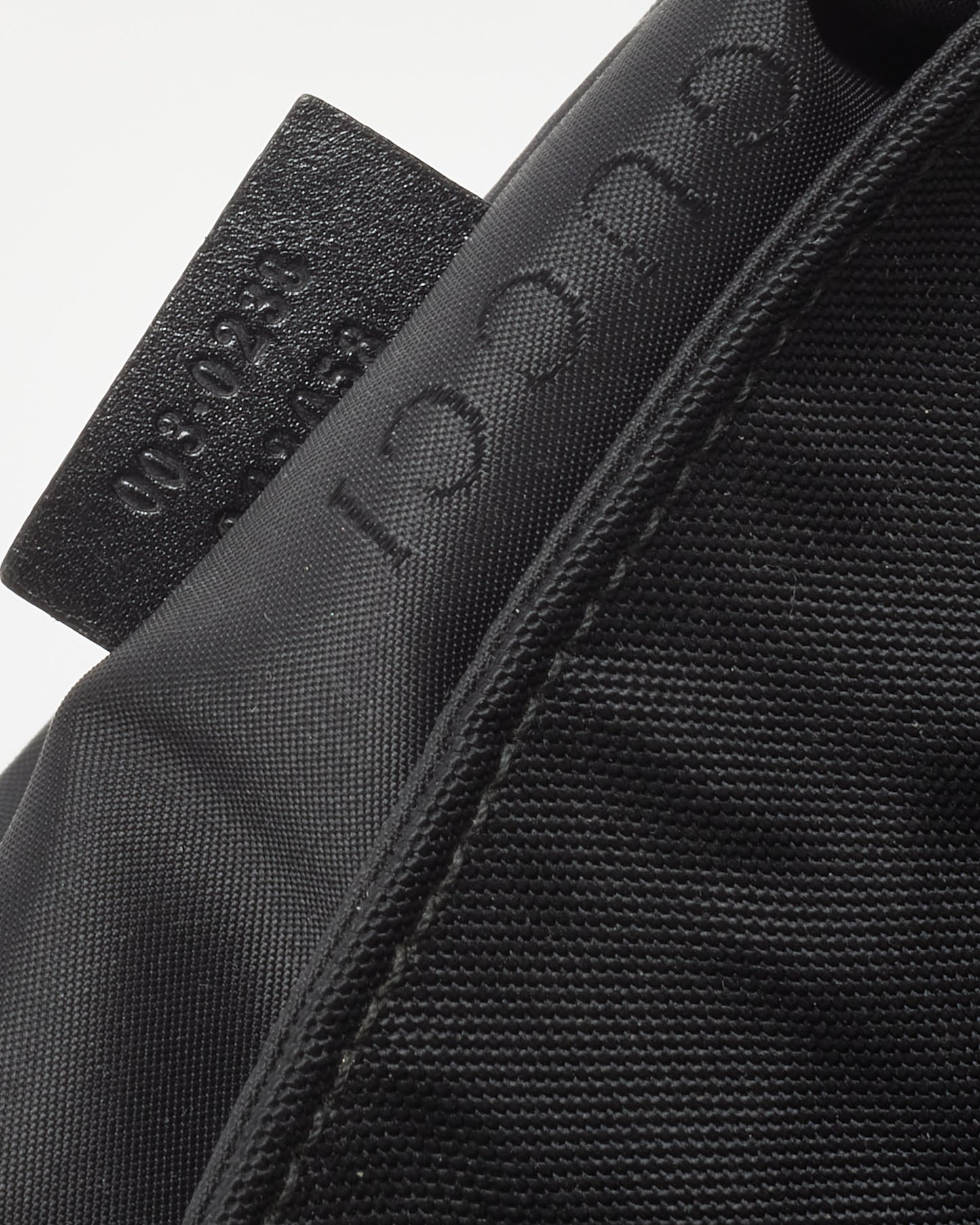 Gucci Black Canvas Logo Drawstring Rucksack Backpack