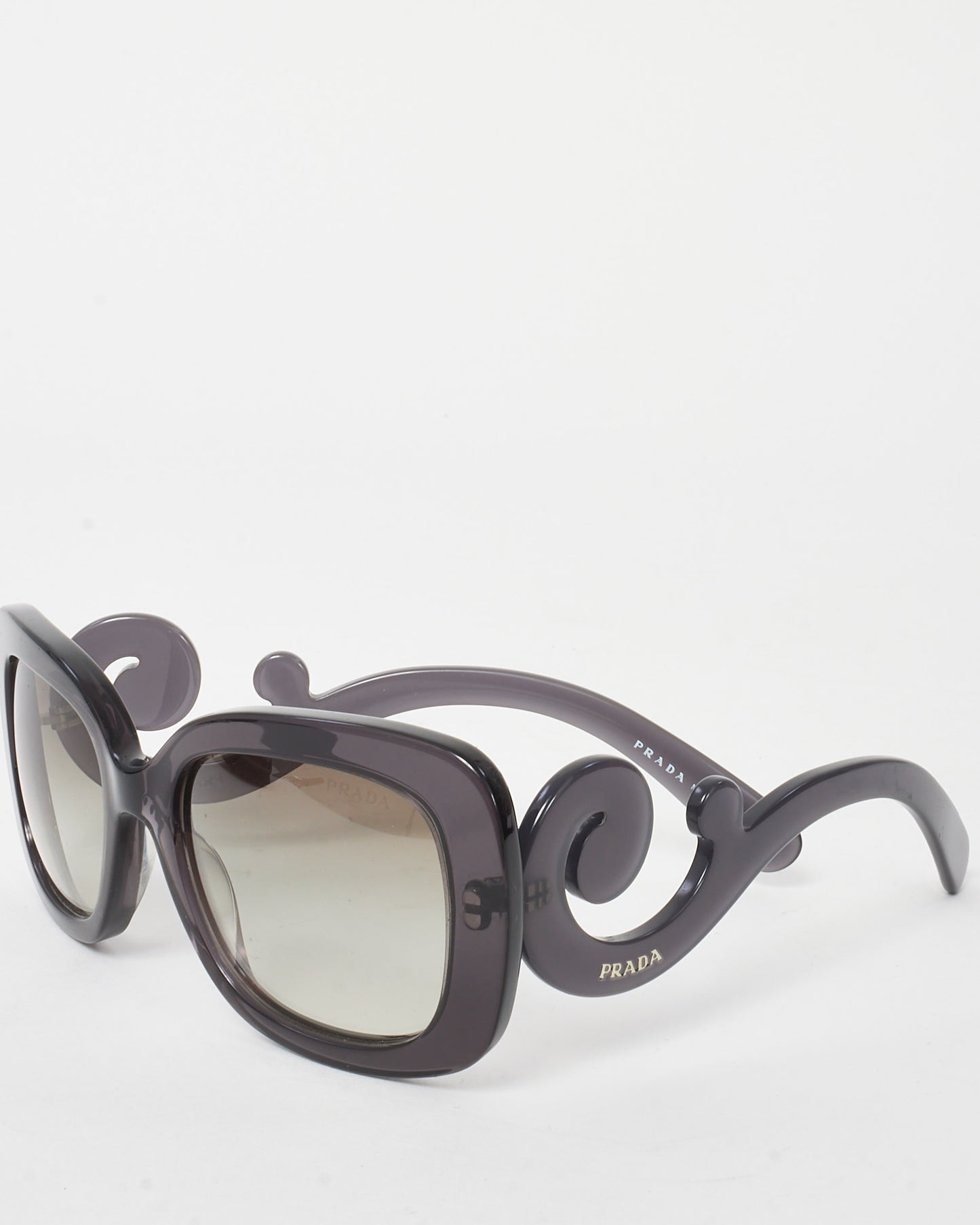 Prada Black and Grey Rectangular Frame Baroque SPR270 Sunglasses