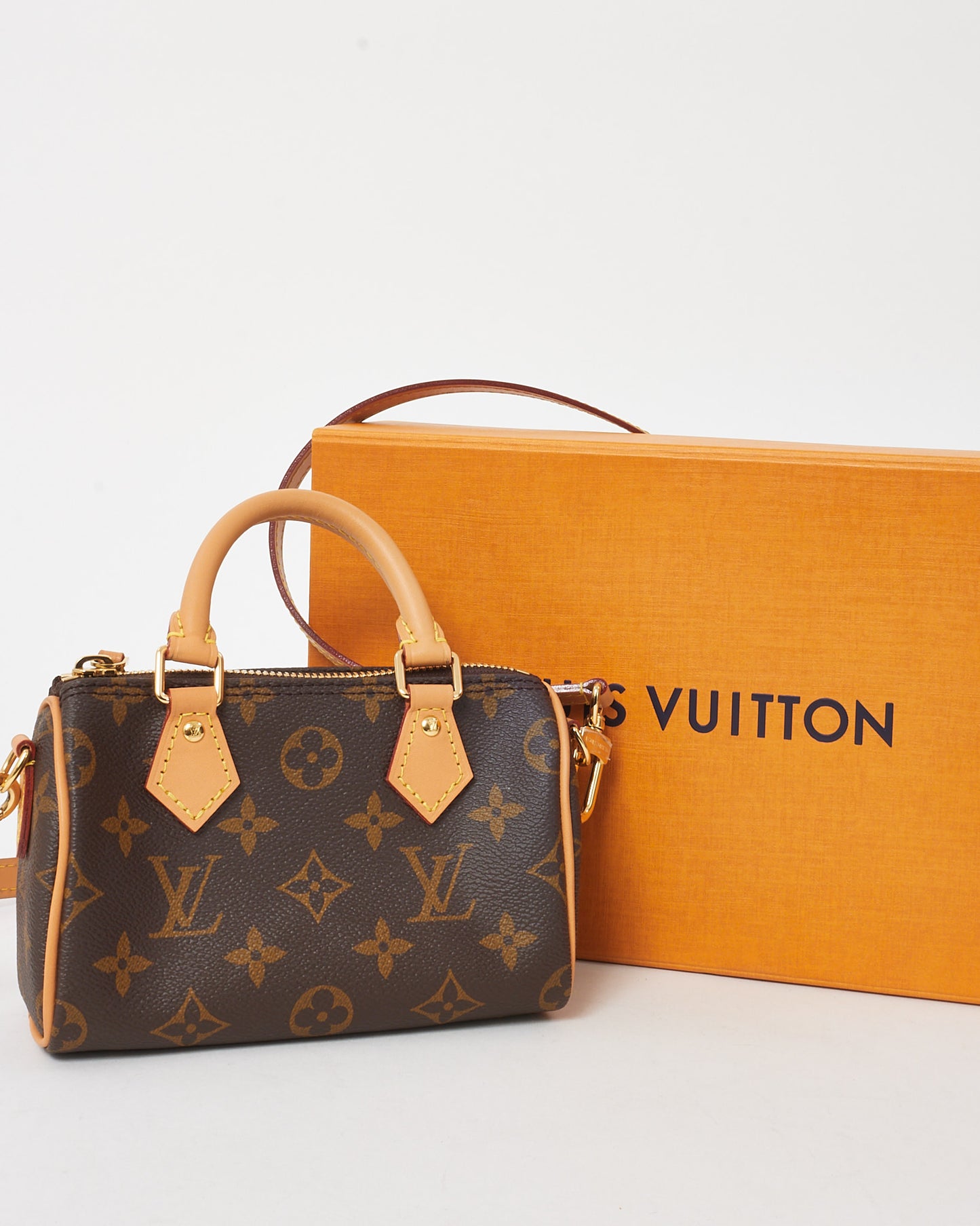 Louis Vuitton Monogram Canvas Speedy Nano Speedy Bandoulière