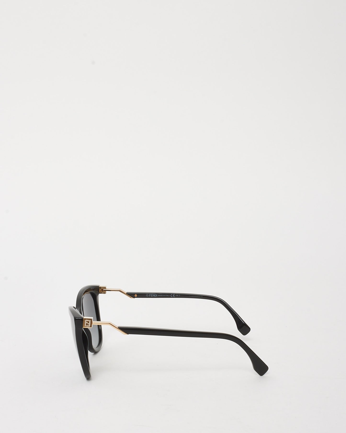 Fendi Black Acetate FF0200/S Cat Eye Sunglasses
