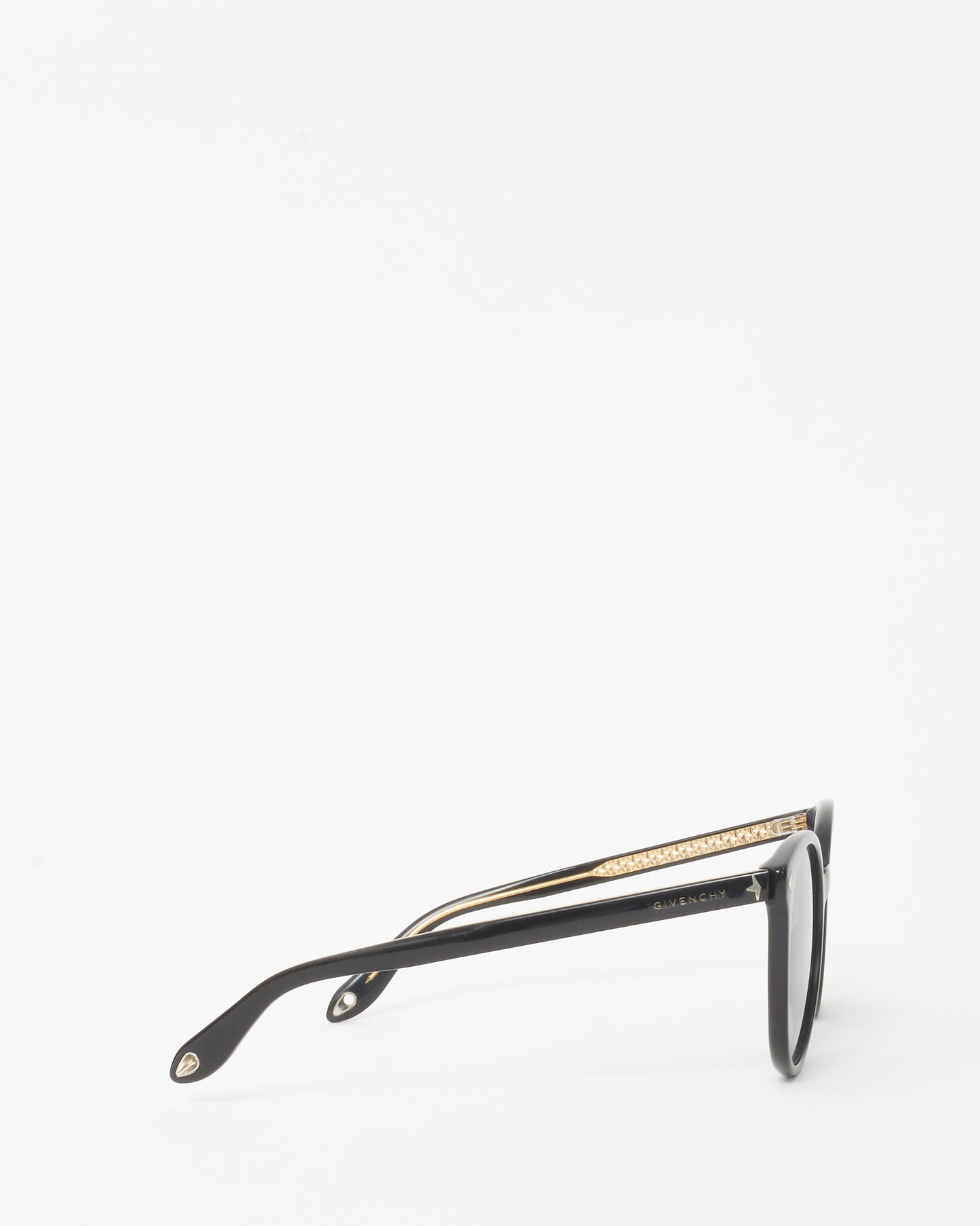 Givenchy Black Acetate GV 7077/S Cat Eye Sunglasses