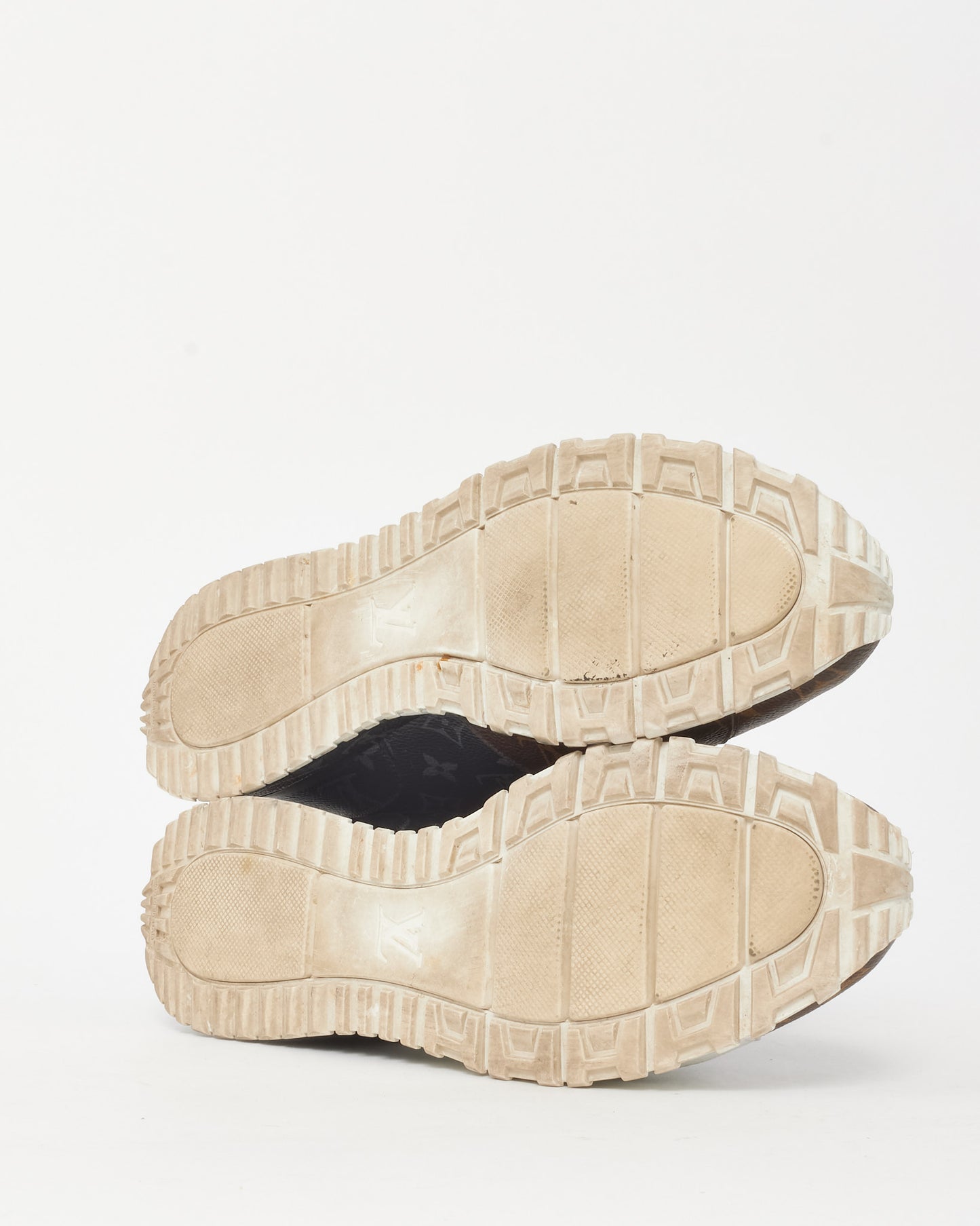 Louis Vuitton Men's Brown/White Monogram Coated Canvas Run Away Sneakers - 8.5 MEN