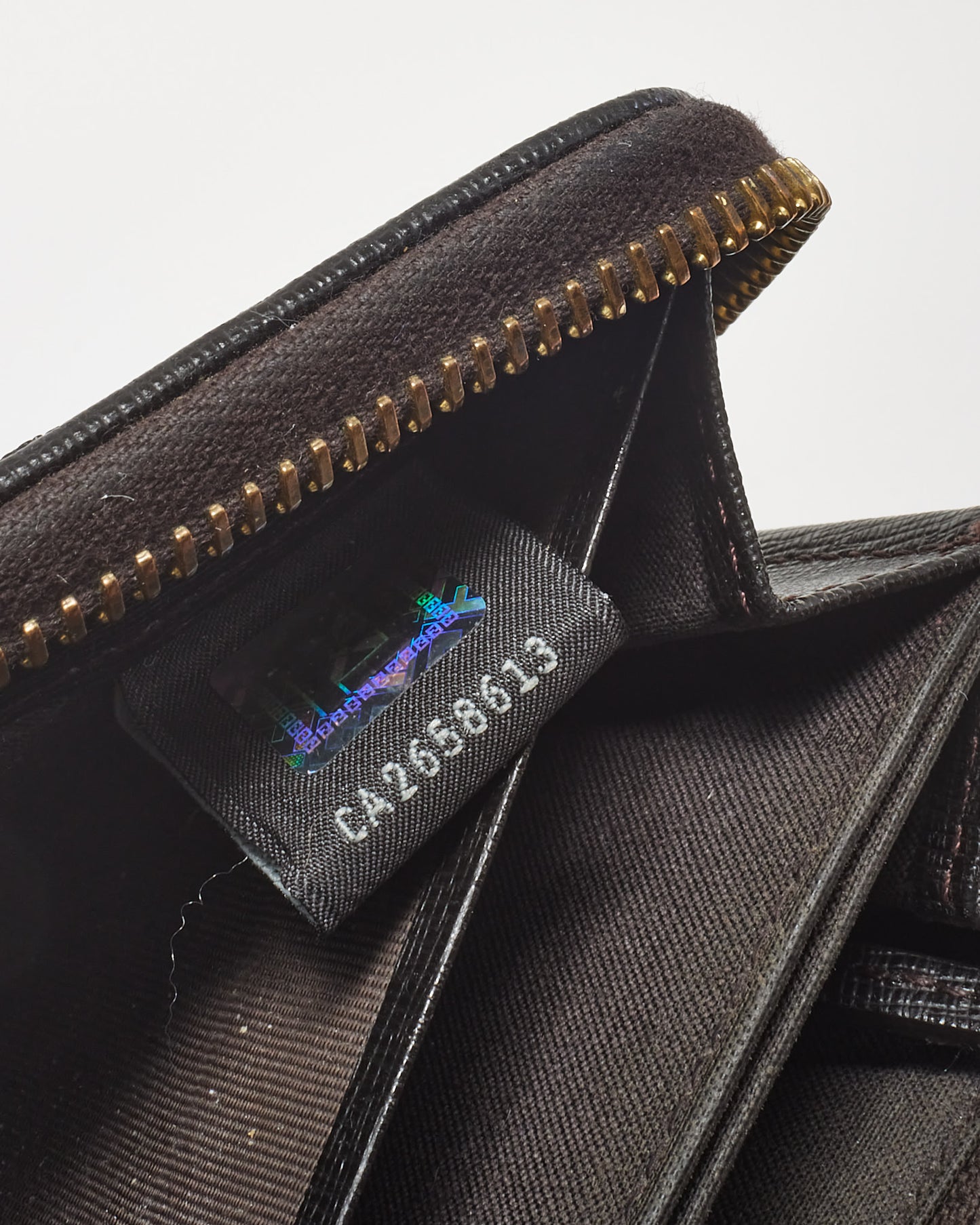 Fendi Tobacco Brown FF Zucca Print Coated Canvas Zippy Wallet