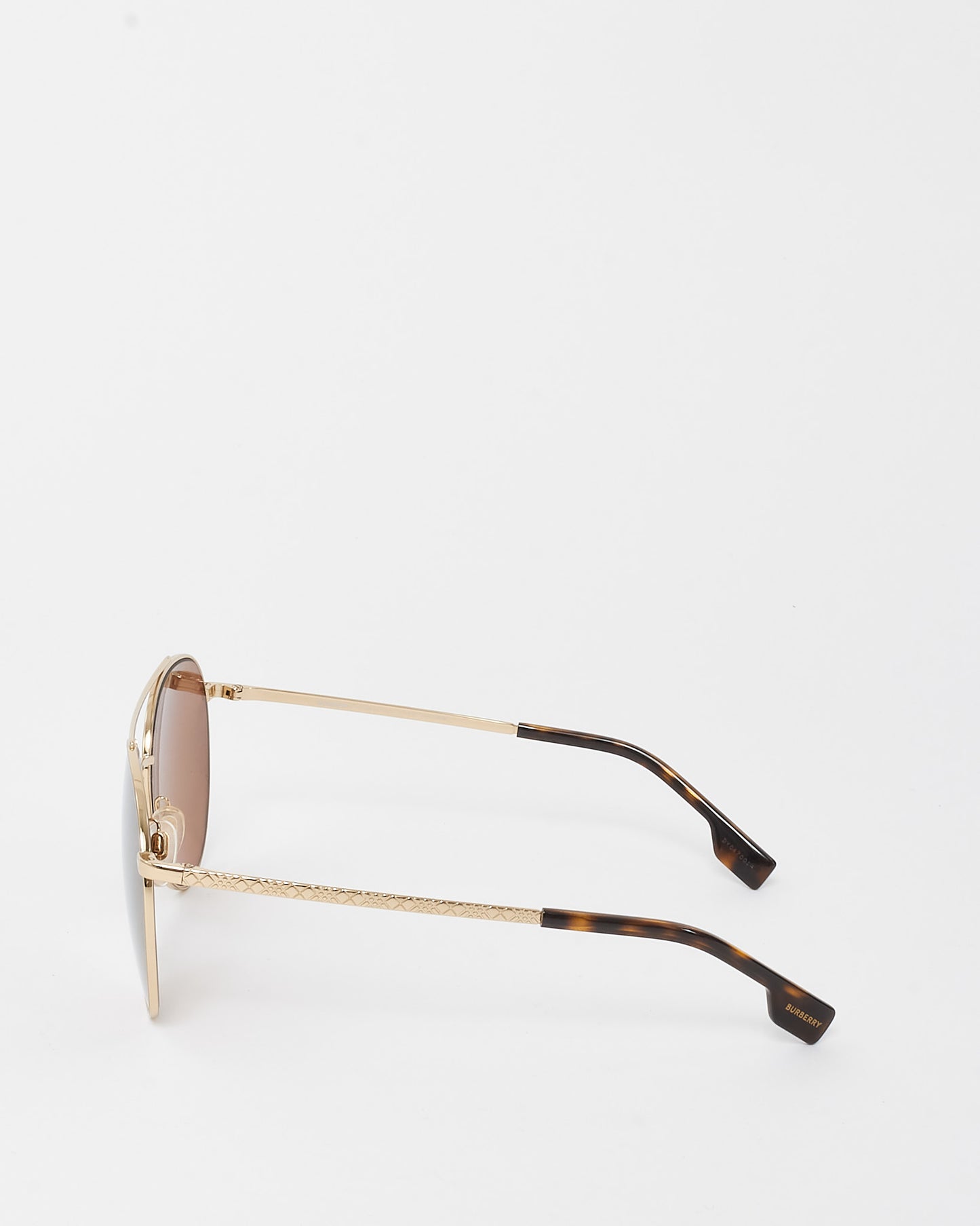 Burberry Gold Metal B3115/1109/2T Aviator Sunglasses