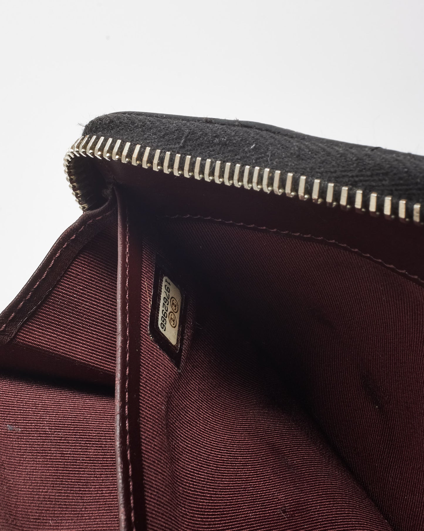 Chanel Black Caviar Leather Zippy Wallet SHW