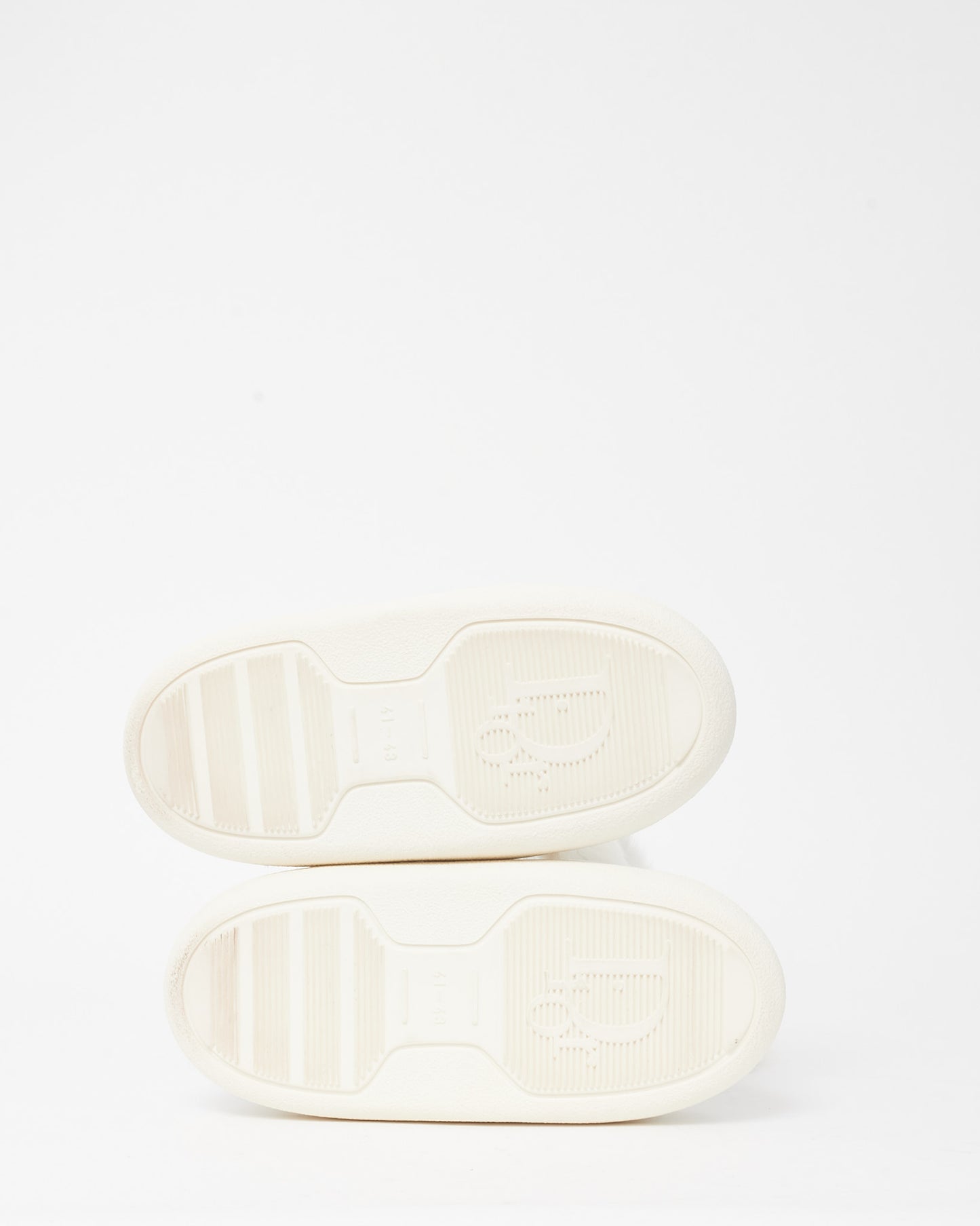 Dior John Galliano Era White Patent Leather Cannage Fur Moon Boots - 42