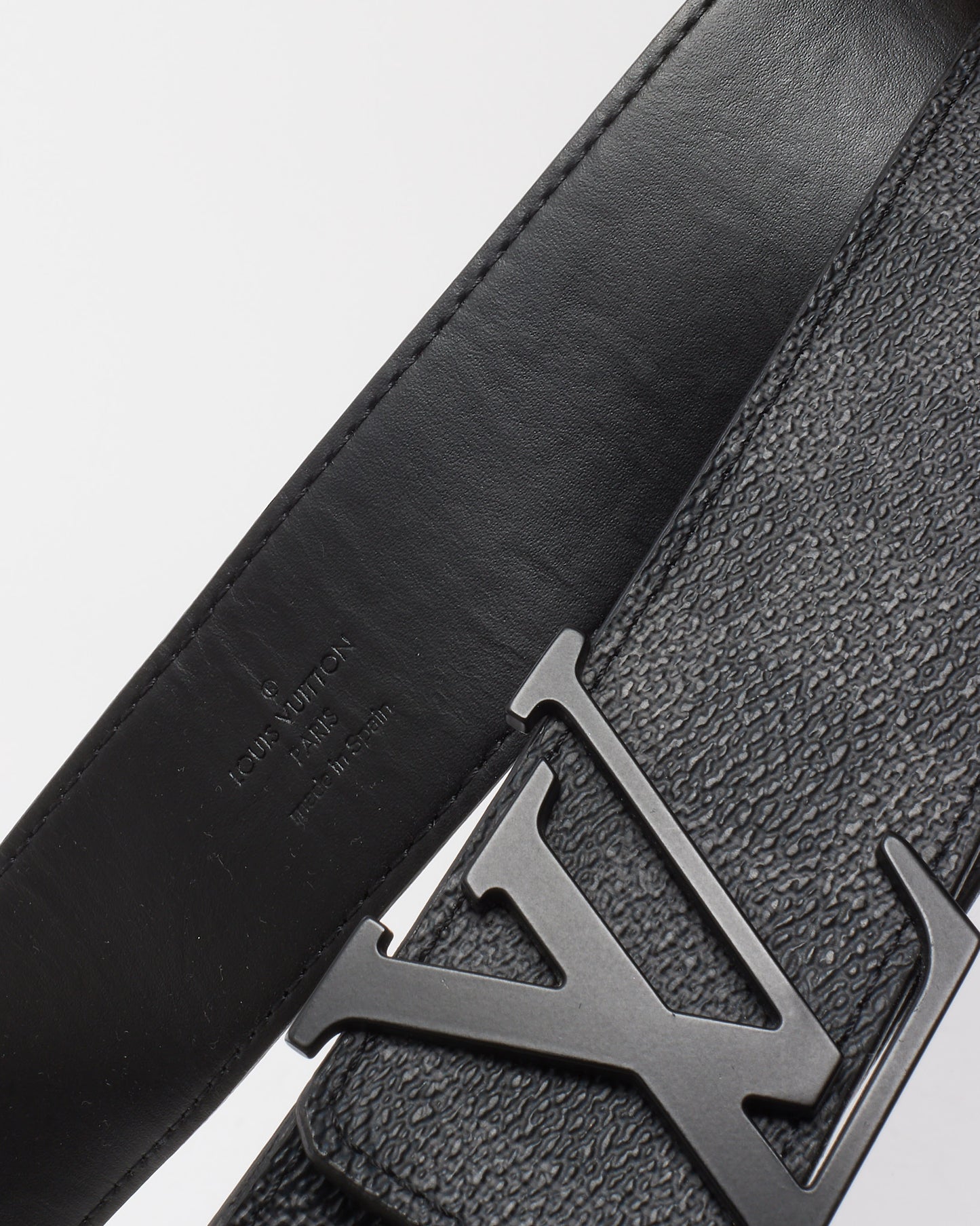 Louis Vuitton Damier Graphite LV Initiales 40mm Reversible Belt - 95/38
