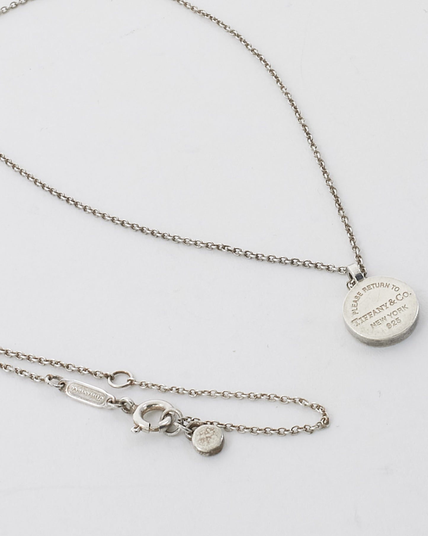 Tiffany & Co. Sterling Silver Return to Tiffany Mini Round Pendant Necklace