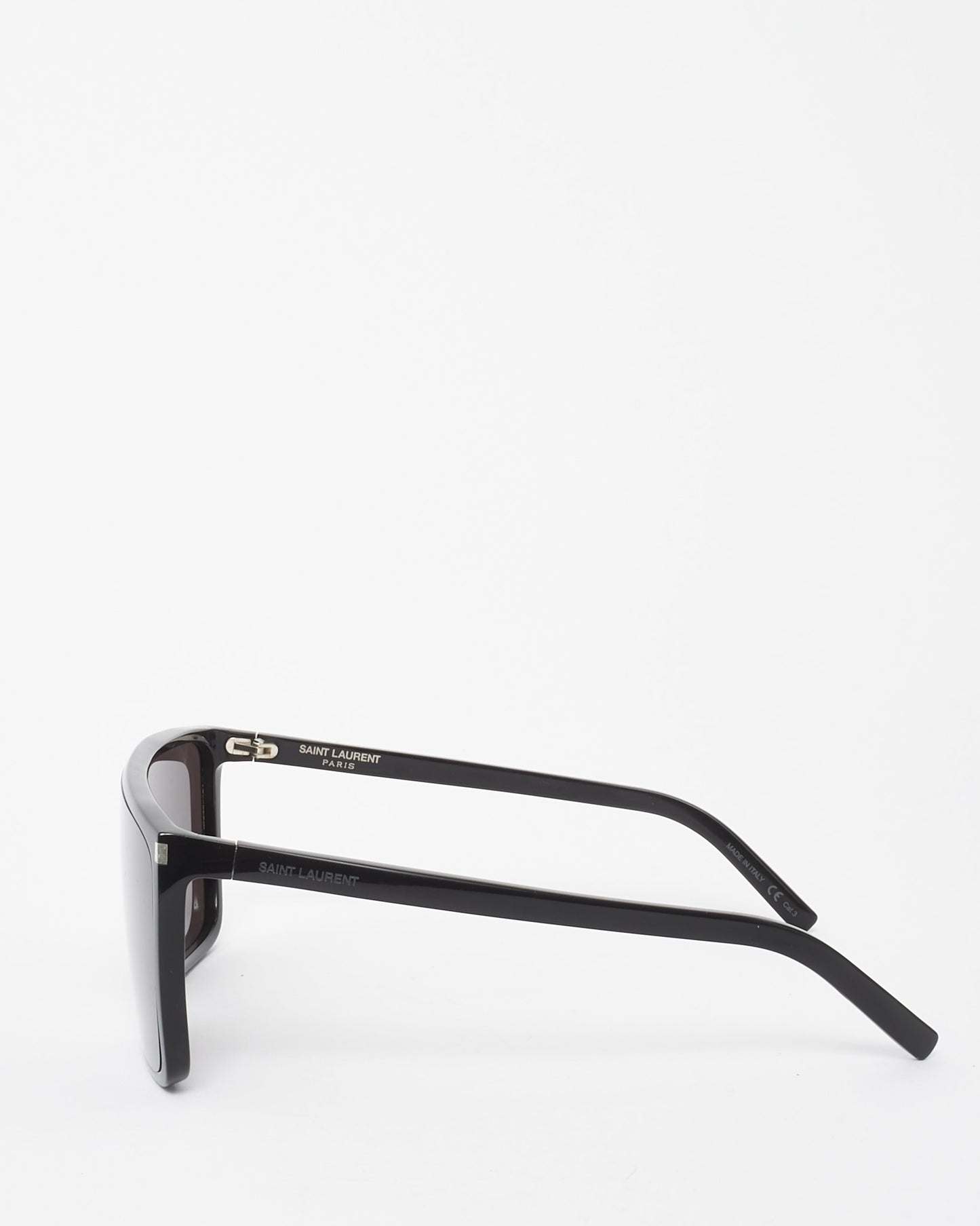 Saint Laurent Black SL364 Mask Ace Flat Top Sunglasses