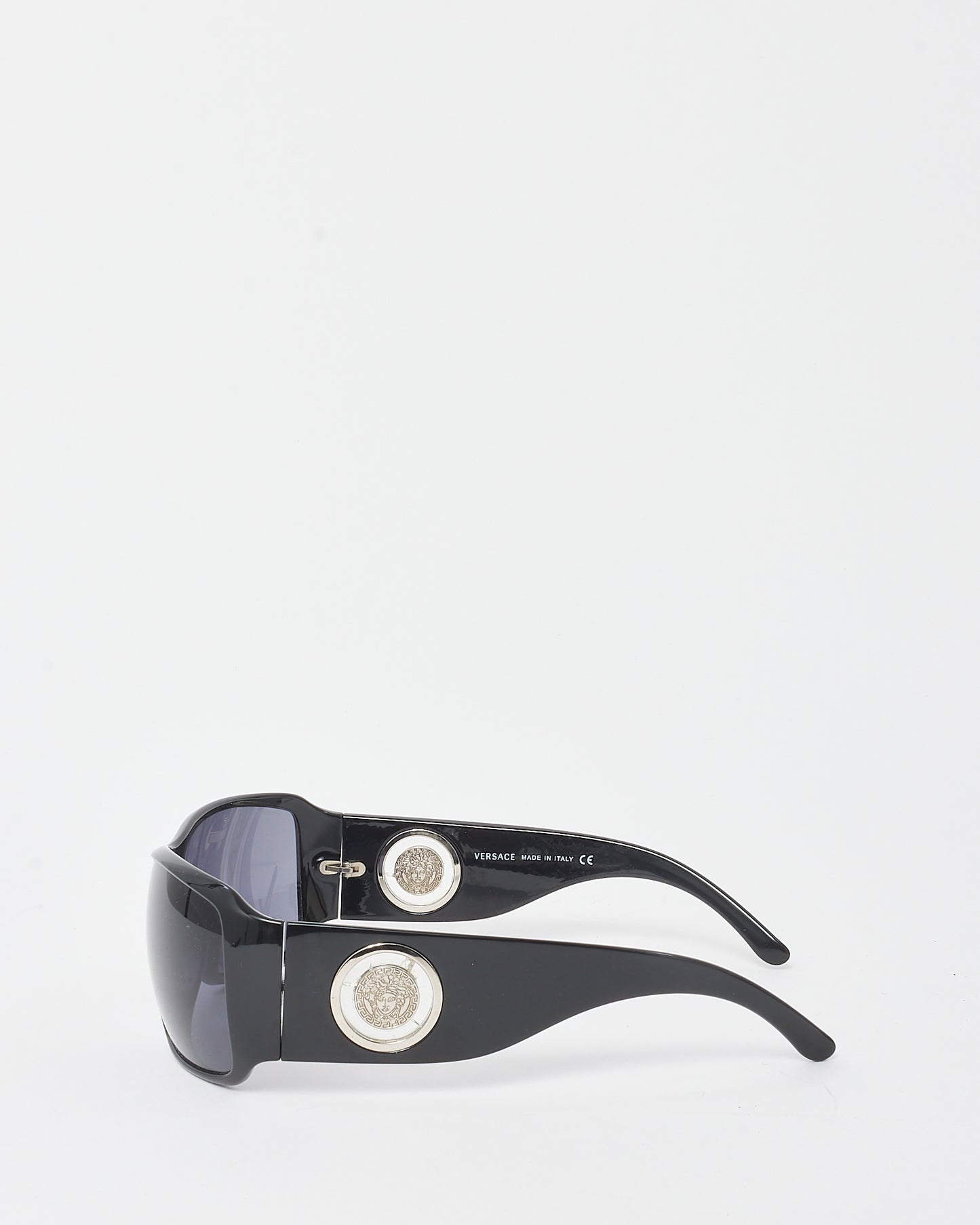 Versace Vintage Silver Rimless Square Medusa Head MOD2005 Sunglasses