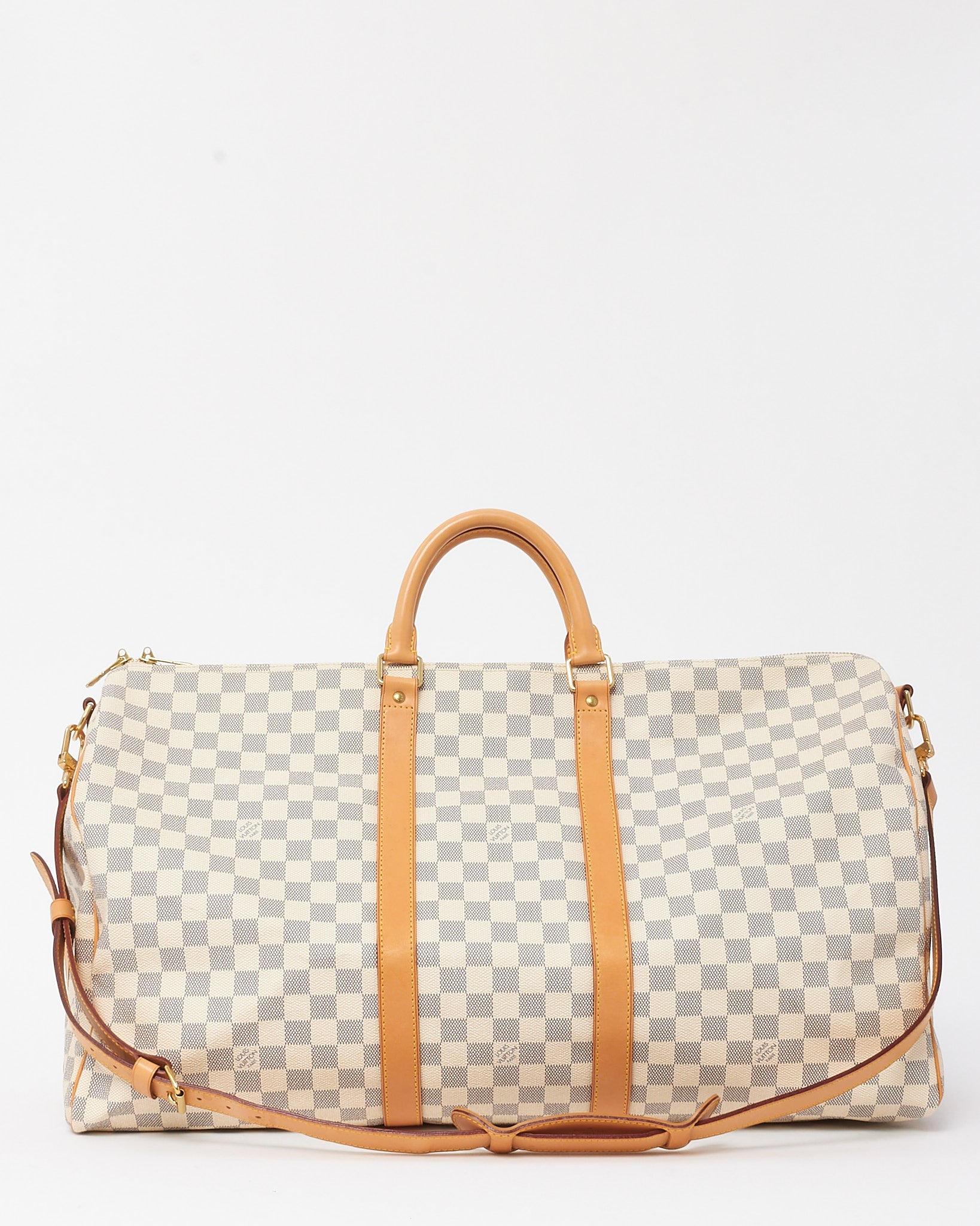 Buy Louis Vuitton Damier Azur Coated Canvas Keepall Bandoulière 55