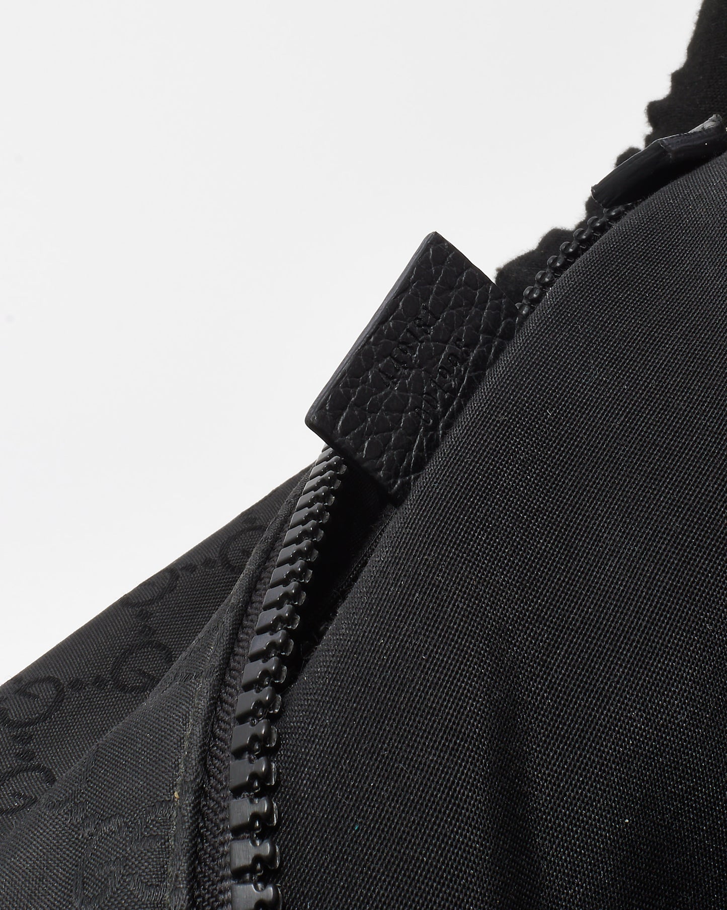 Gucci Black GG Monogram Nylon Slim Backpack