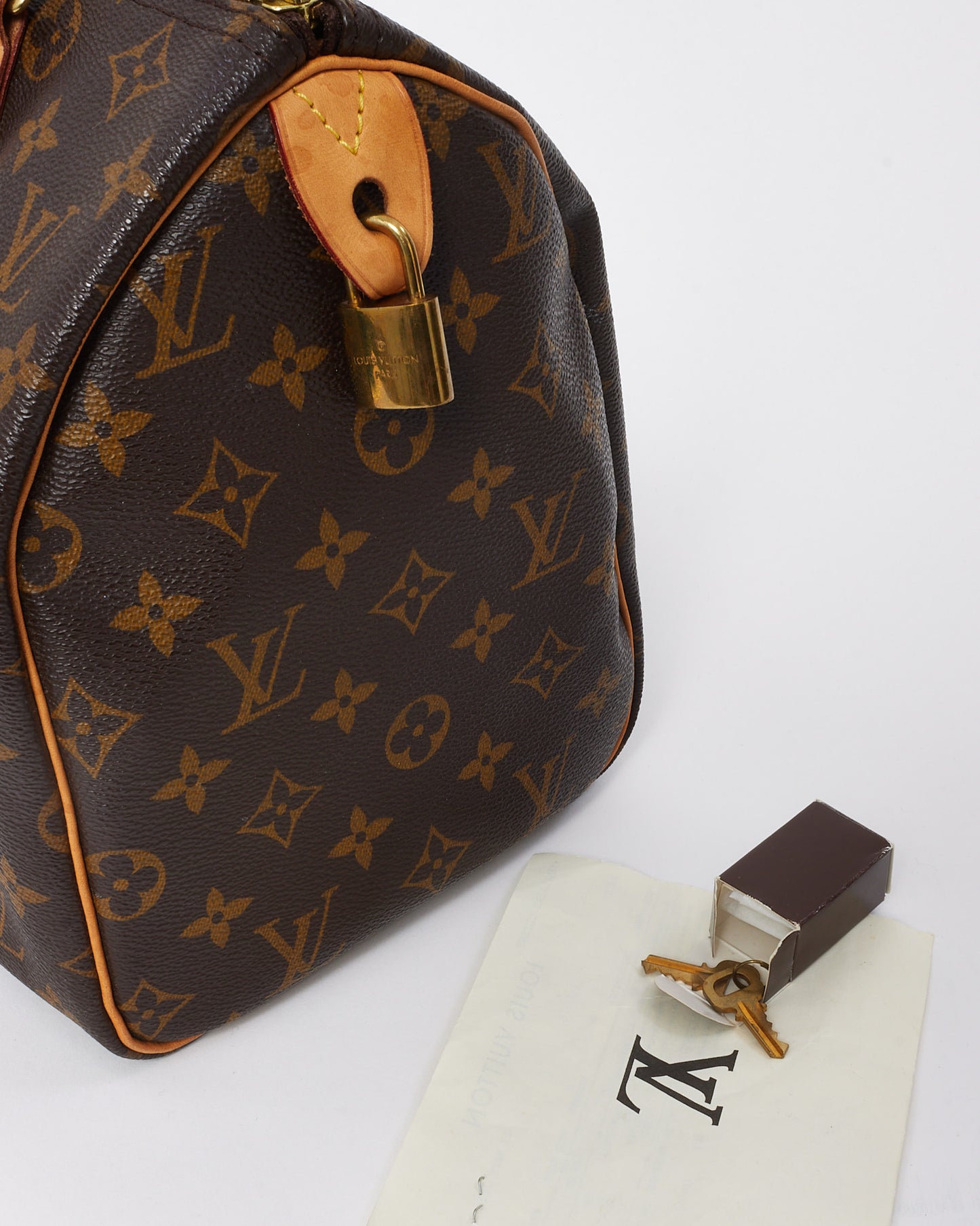 Louis Vuitton Monogram Coated Canvas Speedy 30 Bag