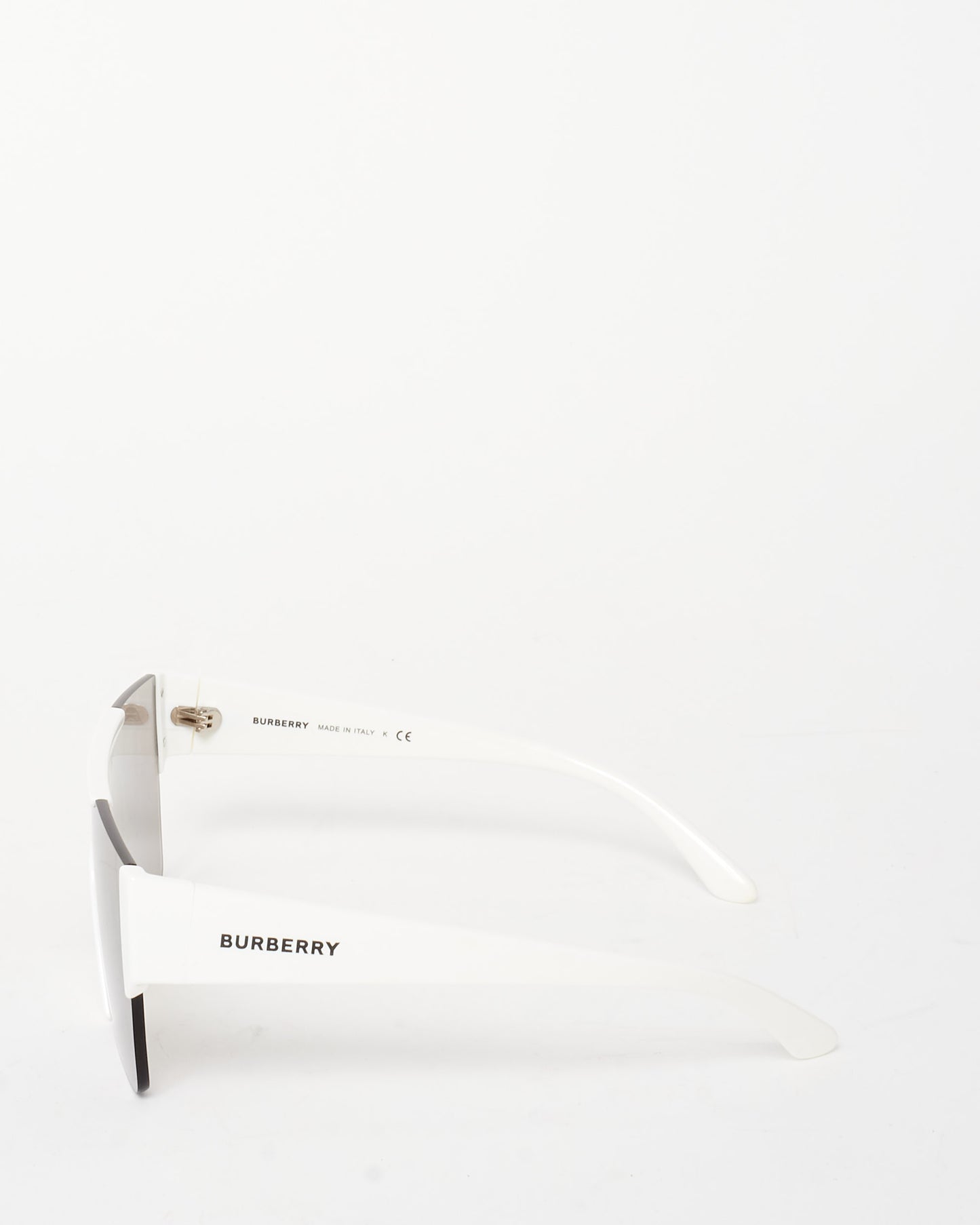 Burberry White & Mirror Lens w/ Yellow Logo BE4291 Sunglasses