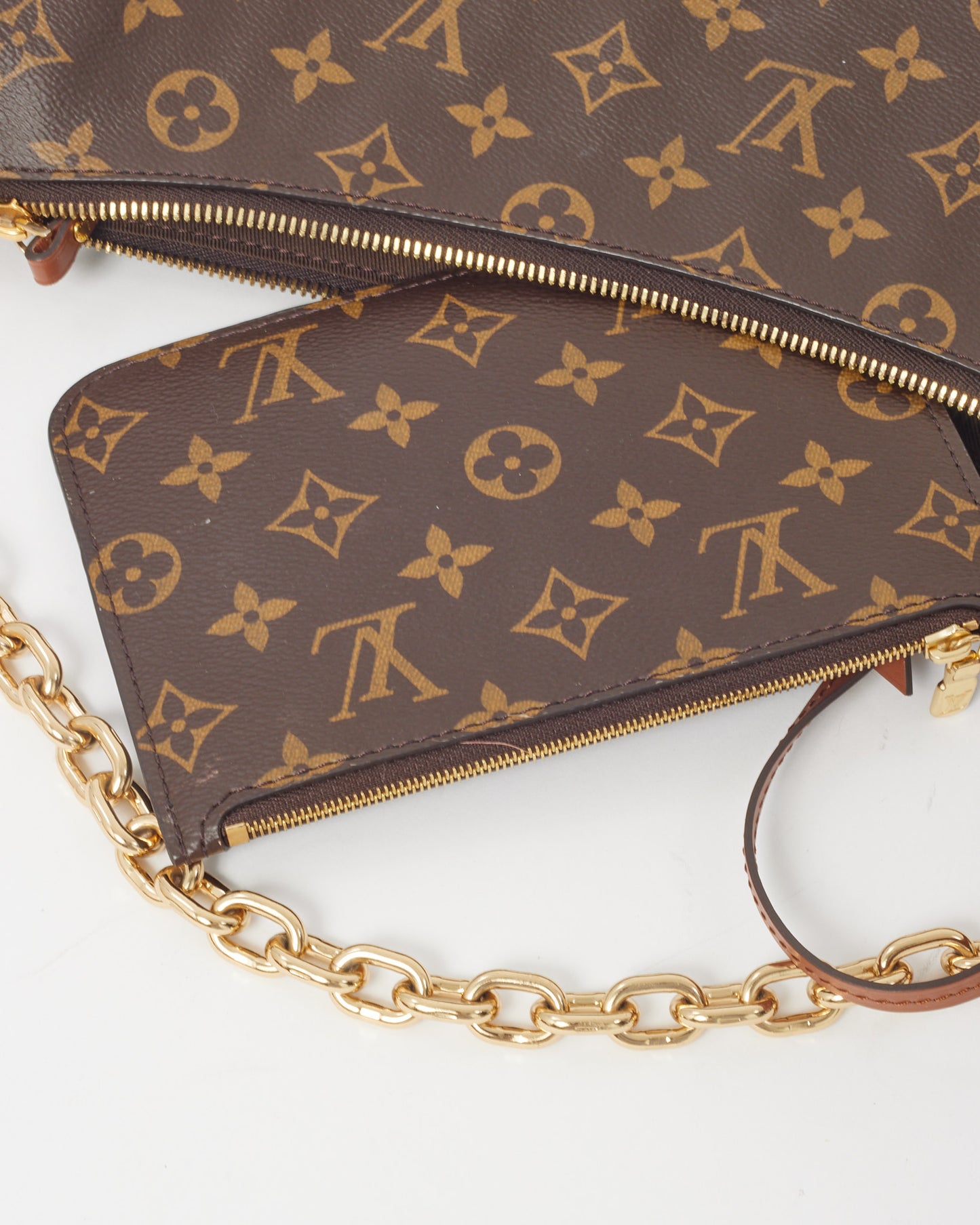 Louis Vuitton Monogram and Monogram Reverse Coated Canvas Loop Hobo Bag