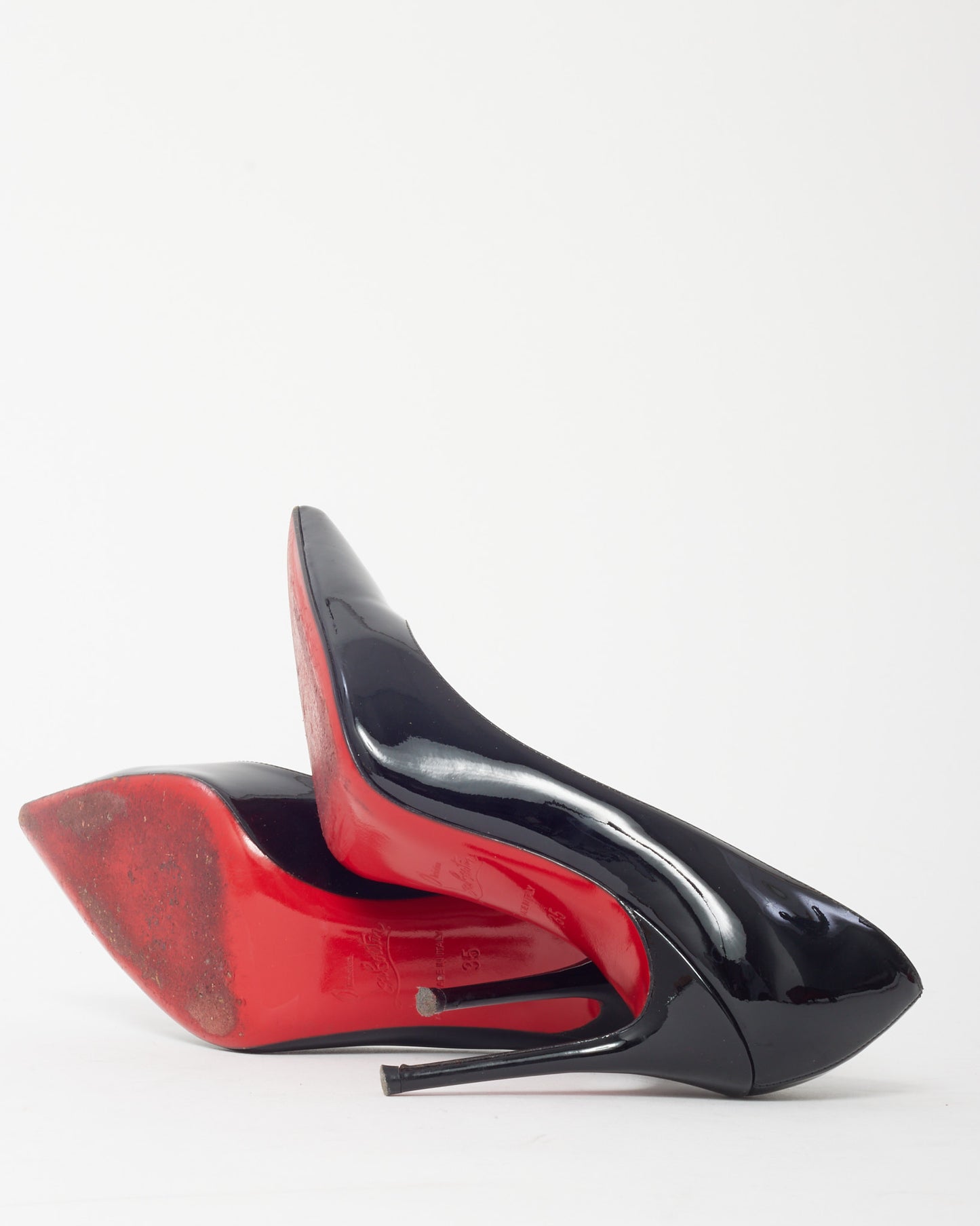 Christian Louboutin Black Patent Leather So Kate 100mm Pumps - 35